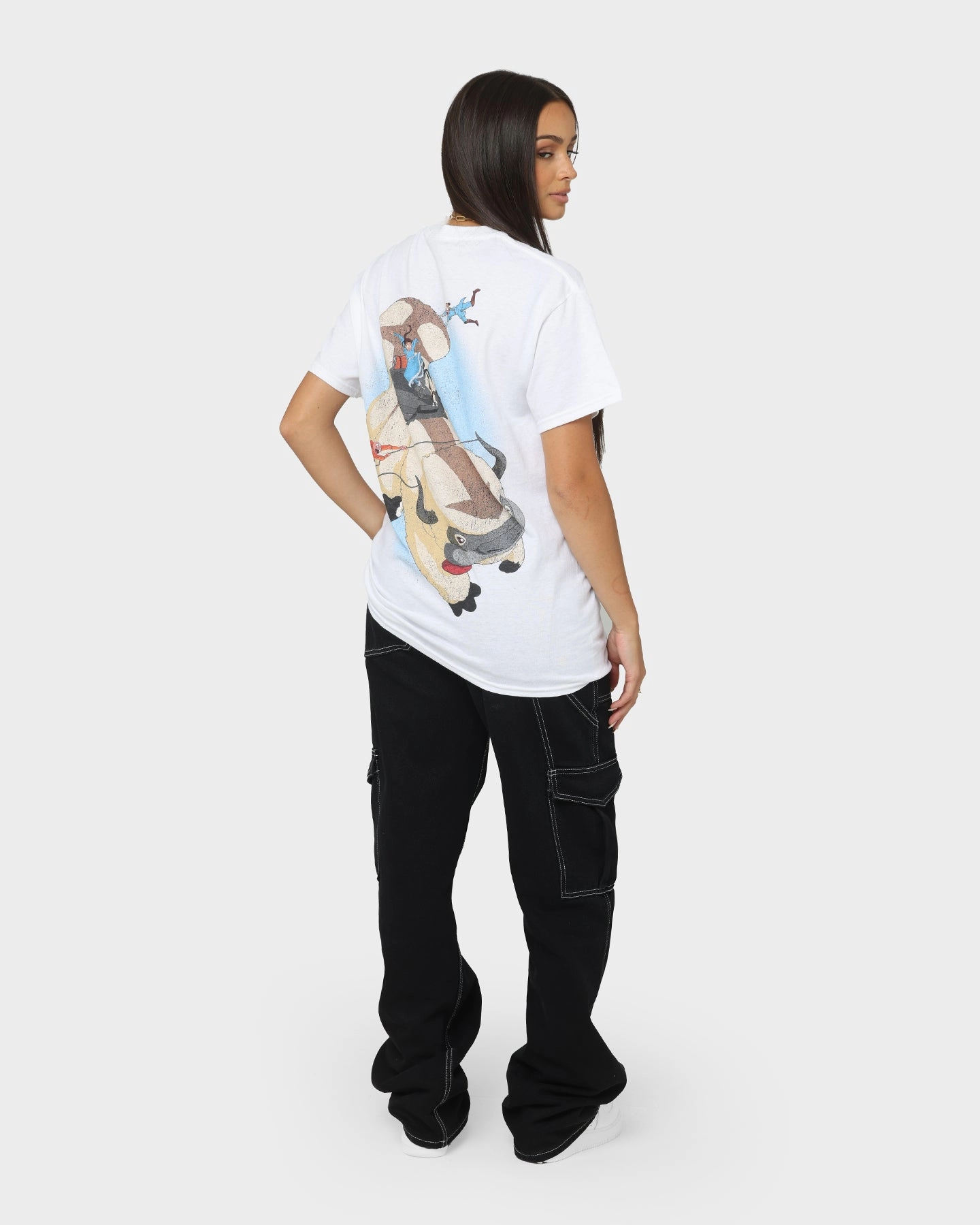 Goat Crew x Avatar: The Last Airbender Vintage T-Shirt White Pocket Design