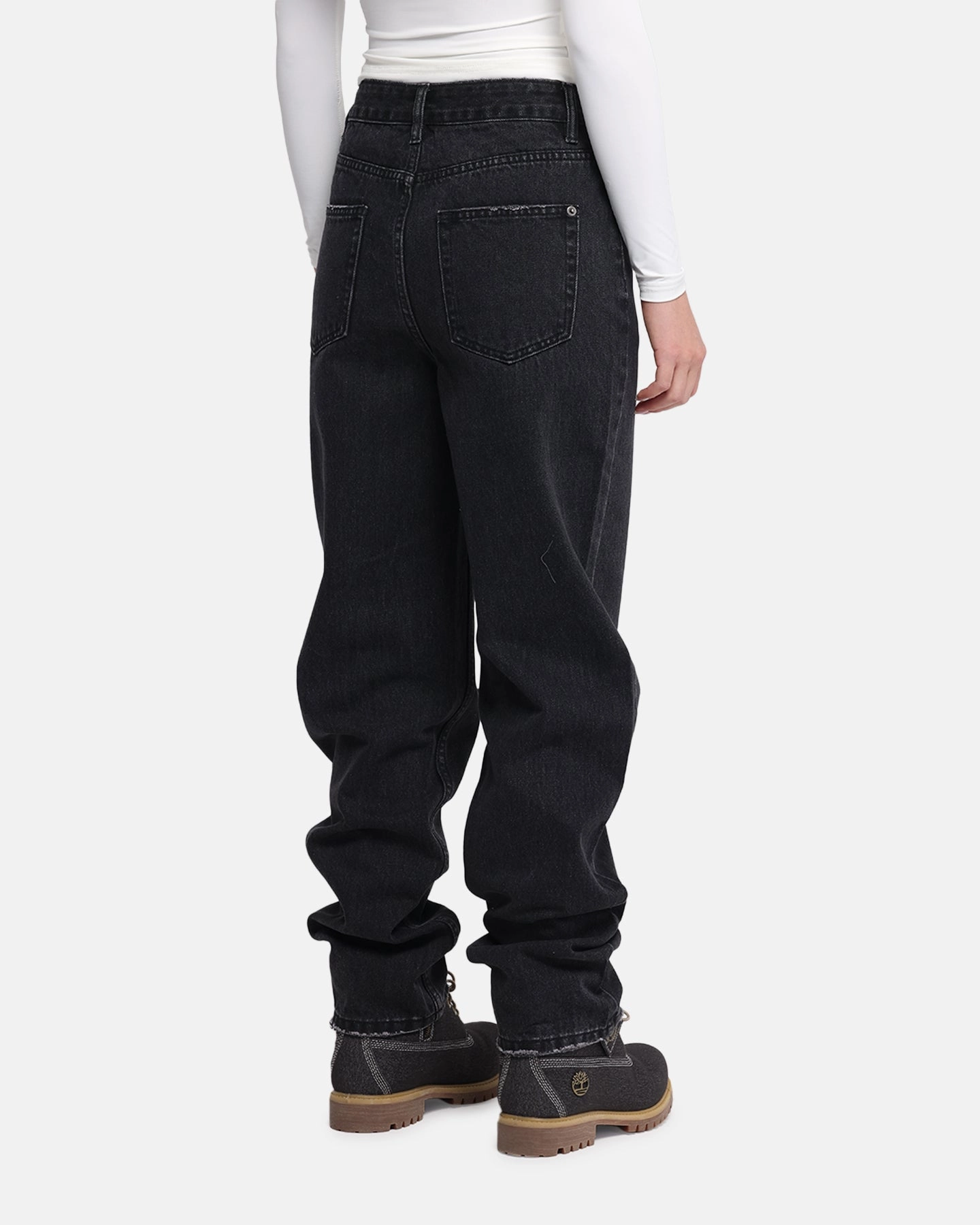 Smooth Minimalist XXIII Women's Straight Leg Jeans Washed Black