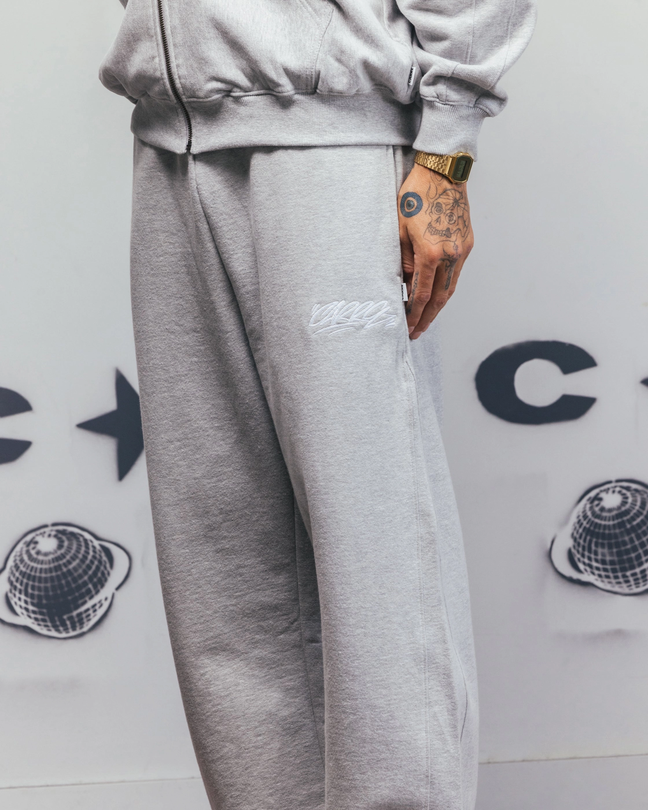 Flex Fit Carre Grit Trackpants Grey Marle