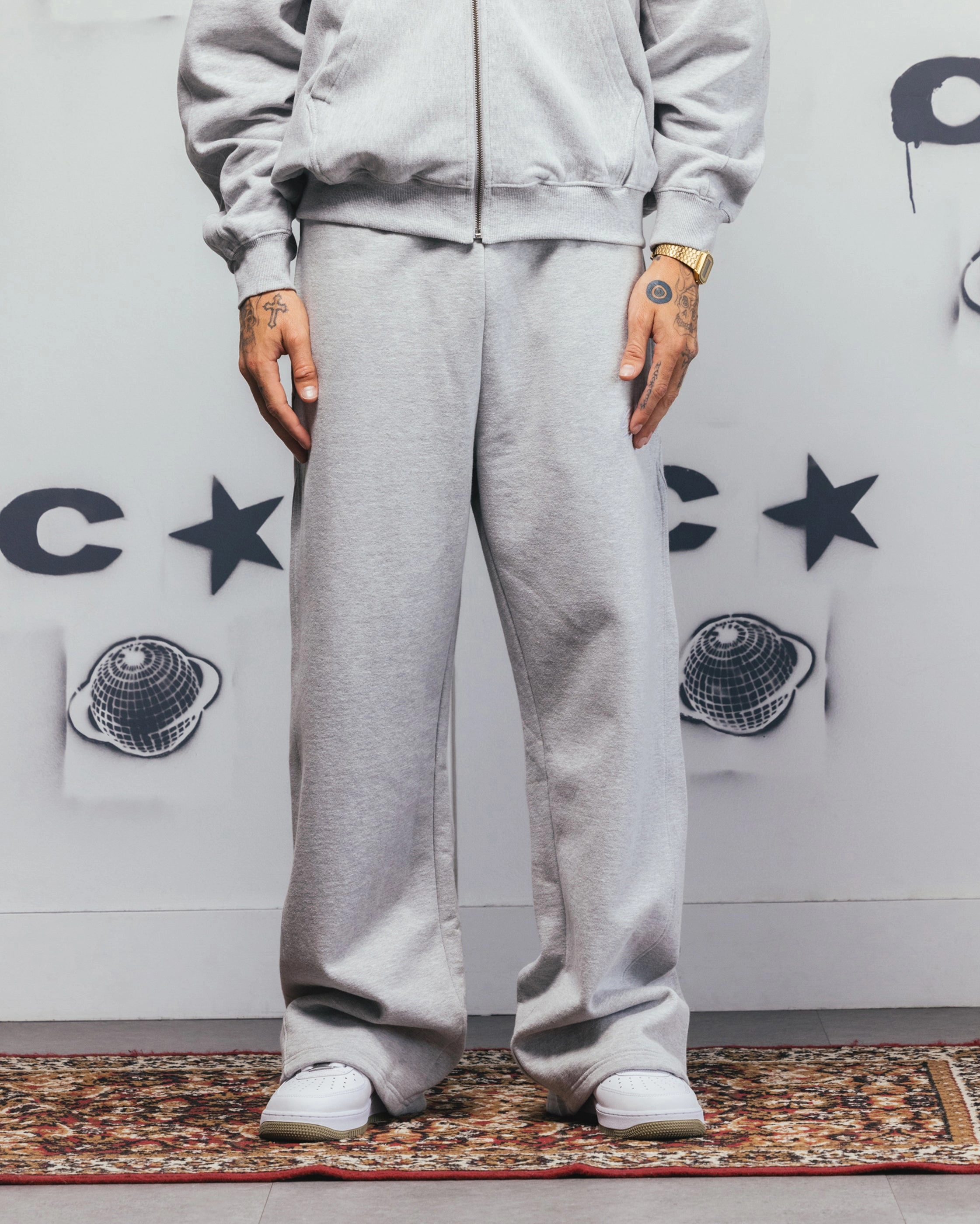 Carre Grit Trackpants Grey Marle Versatile Comfort