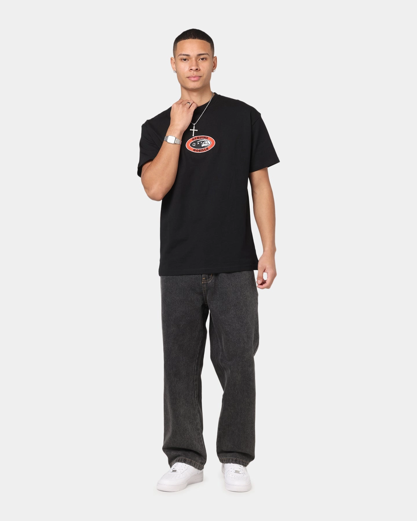 wrinkle free X-Large Mark Bull Denim 91 Pants Washed Black