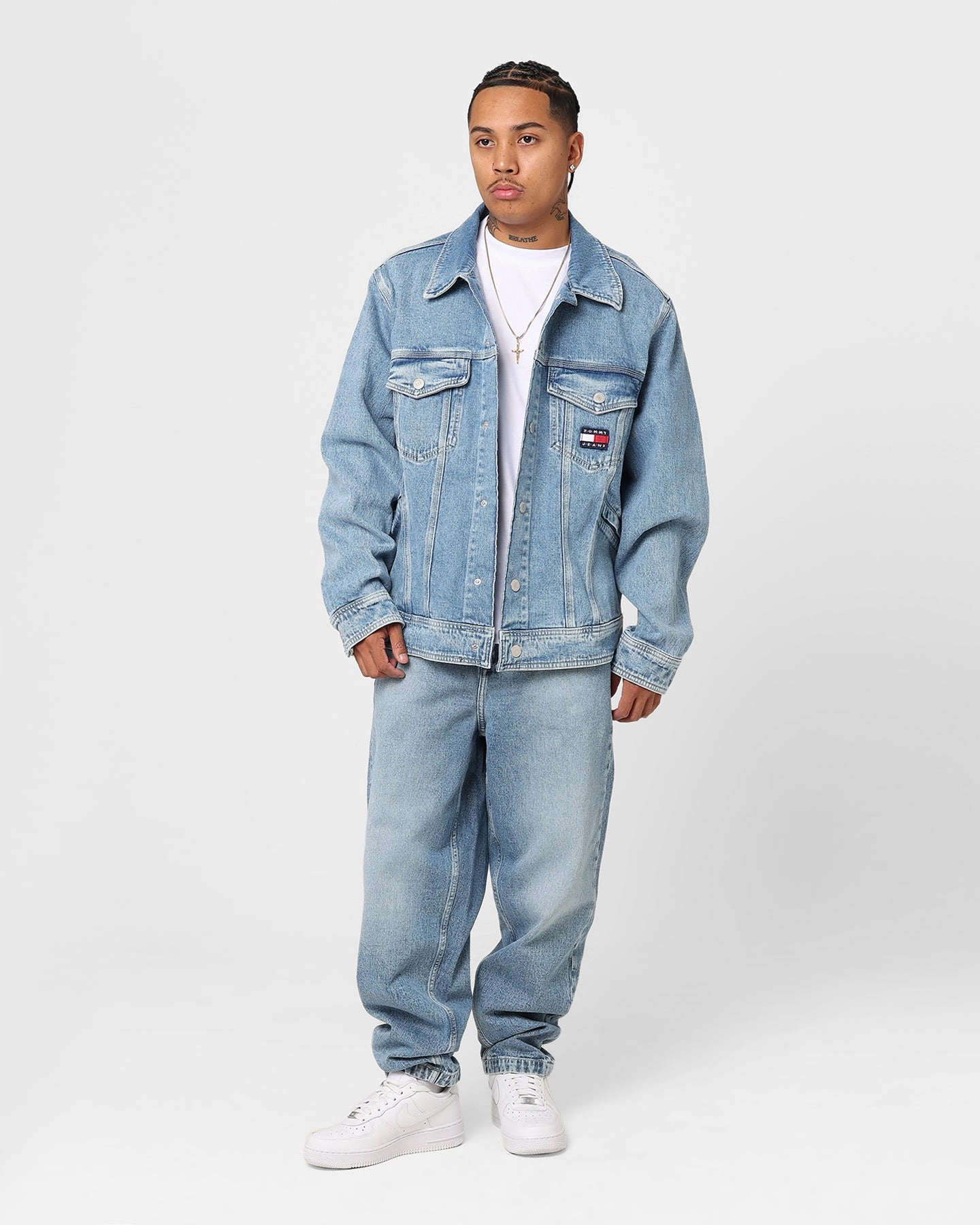 Jog Thermal Protection Tommy Jeans Archive Oversized Jacket Denim Light