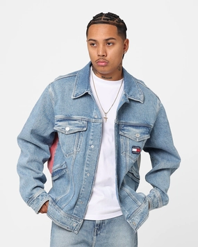 Abrasion Resistant Fabric Tommy Jeans Archive Oversized Jacket Denim Light