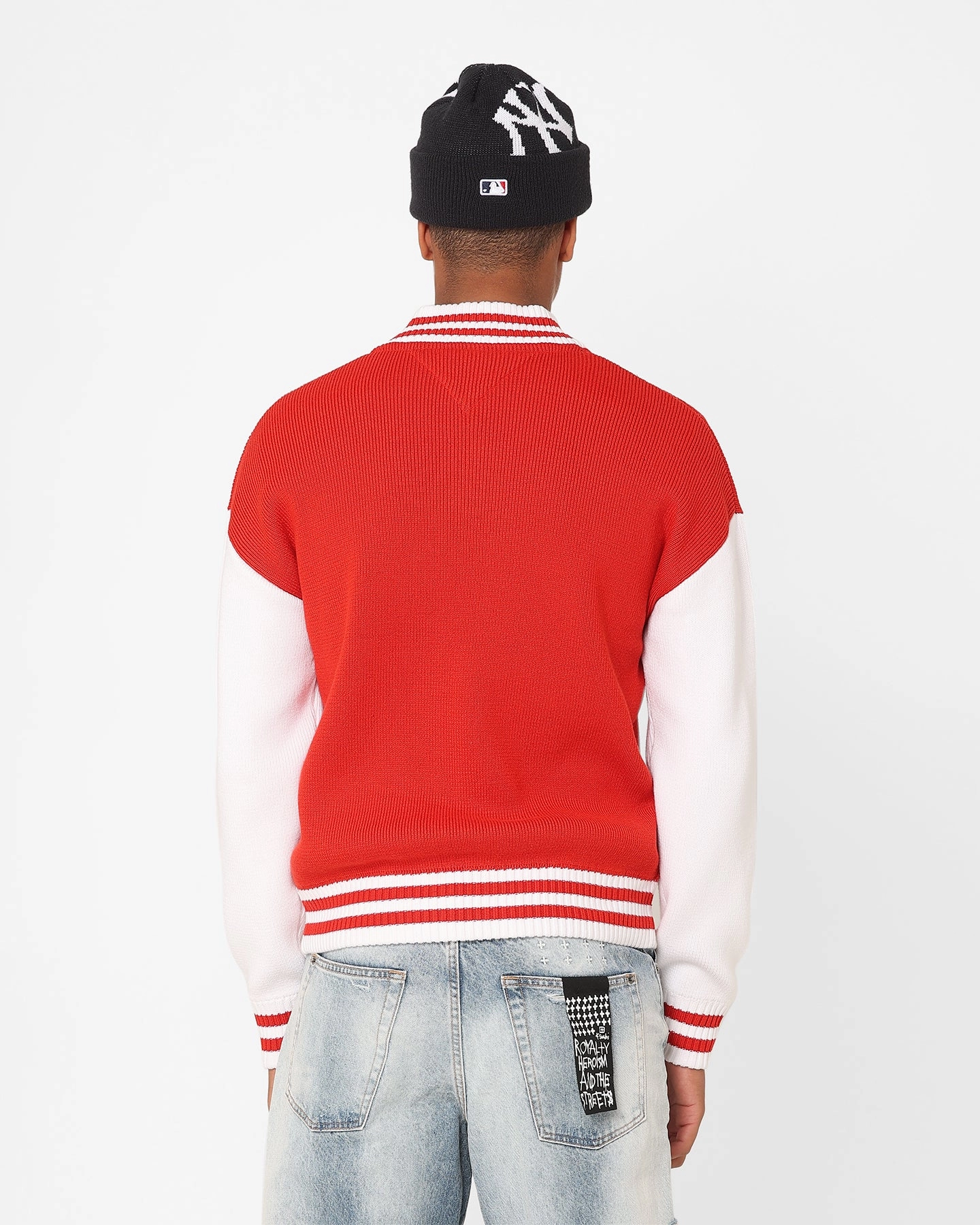 suitable for solo travel Tommy Jeans Collegiate Bomber Jacket Deep Crimson/Multi