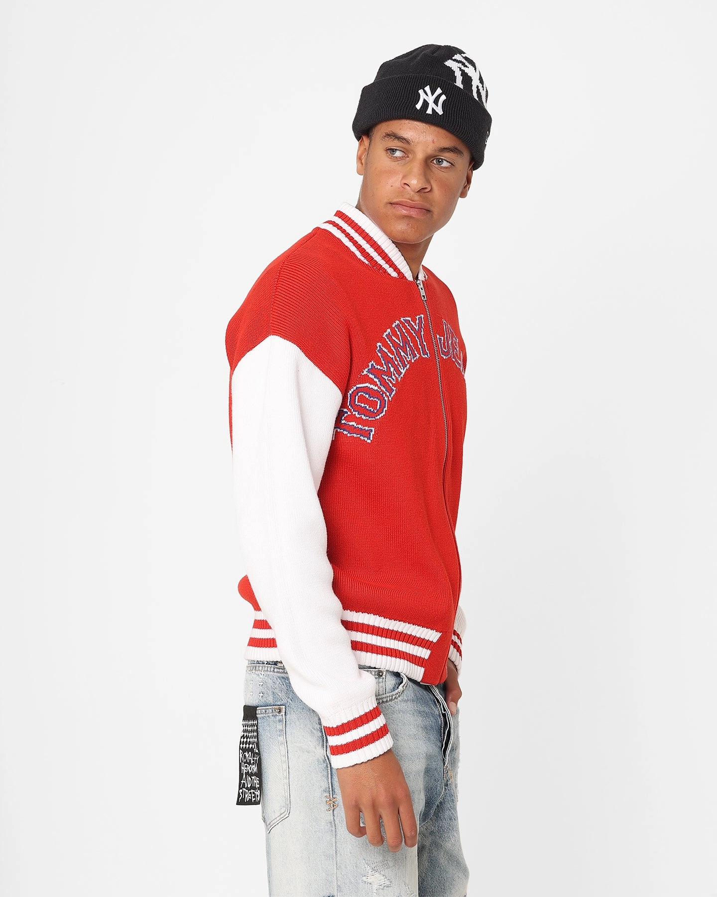 Tommy Jeans Collegiate Bomber Jacket Deep Crimson/Multi Dive