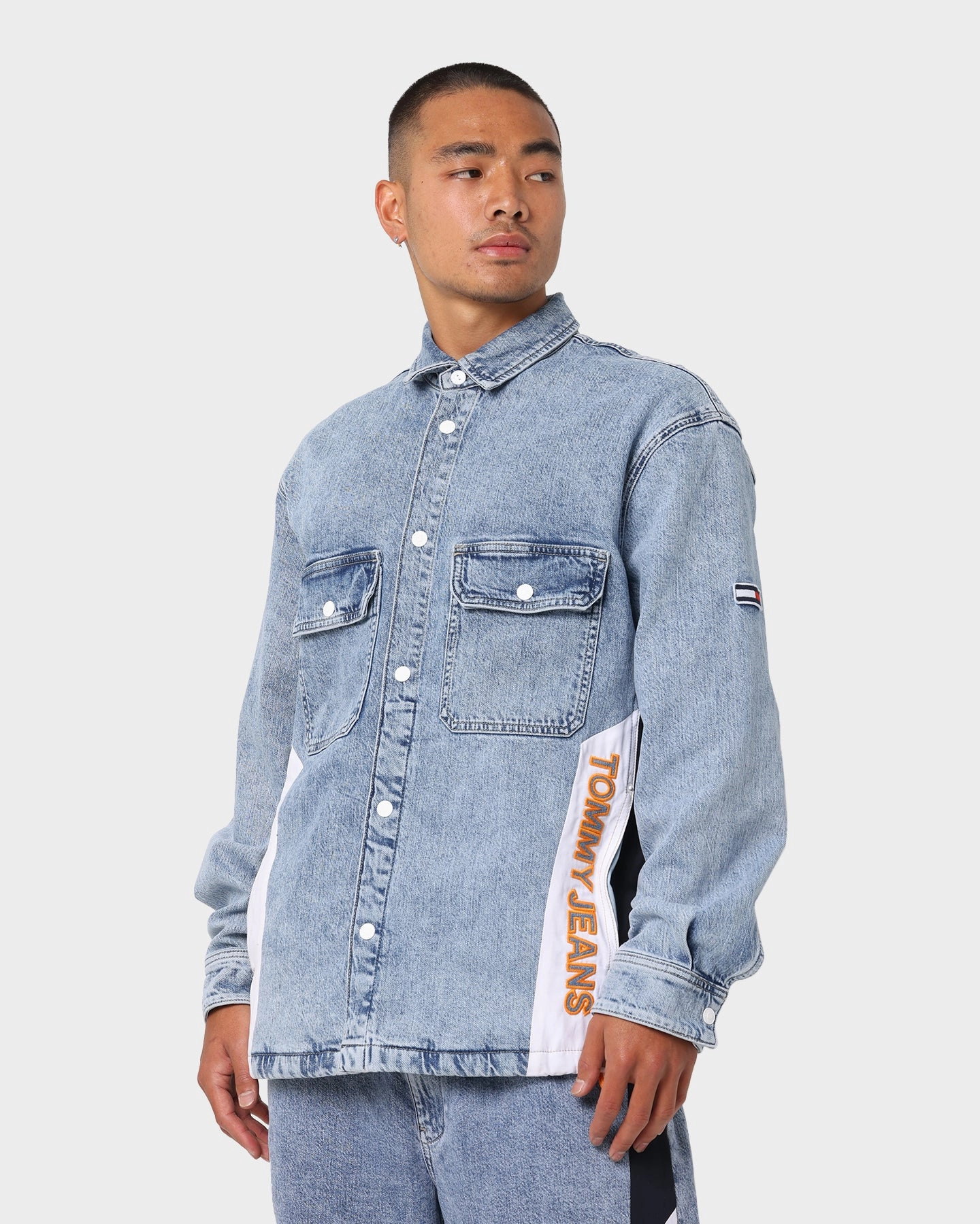 Tommy Jeans Denim Worker Shirt Shane Mix Lb Co Trendy Jacket Design Equity