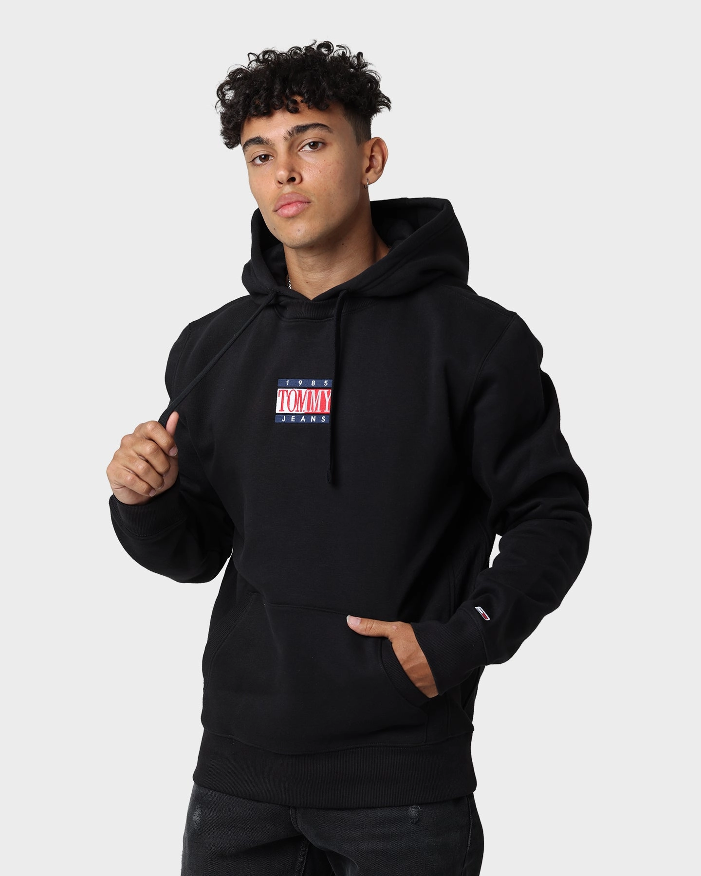 skier restaurant Tommy Jeans Timeless Tommy 1 Hoodie Black