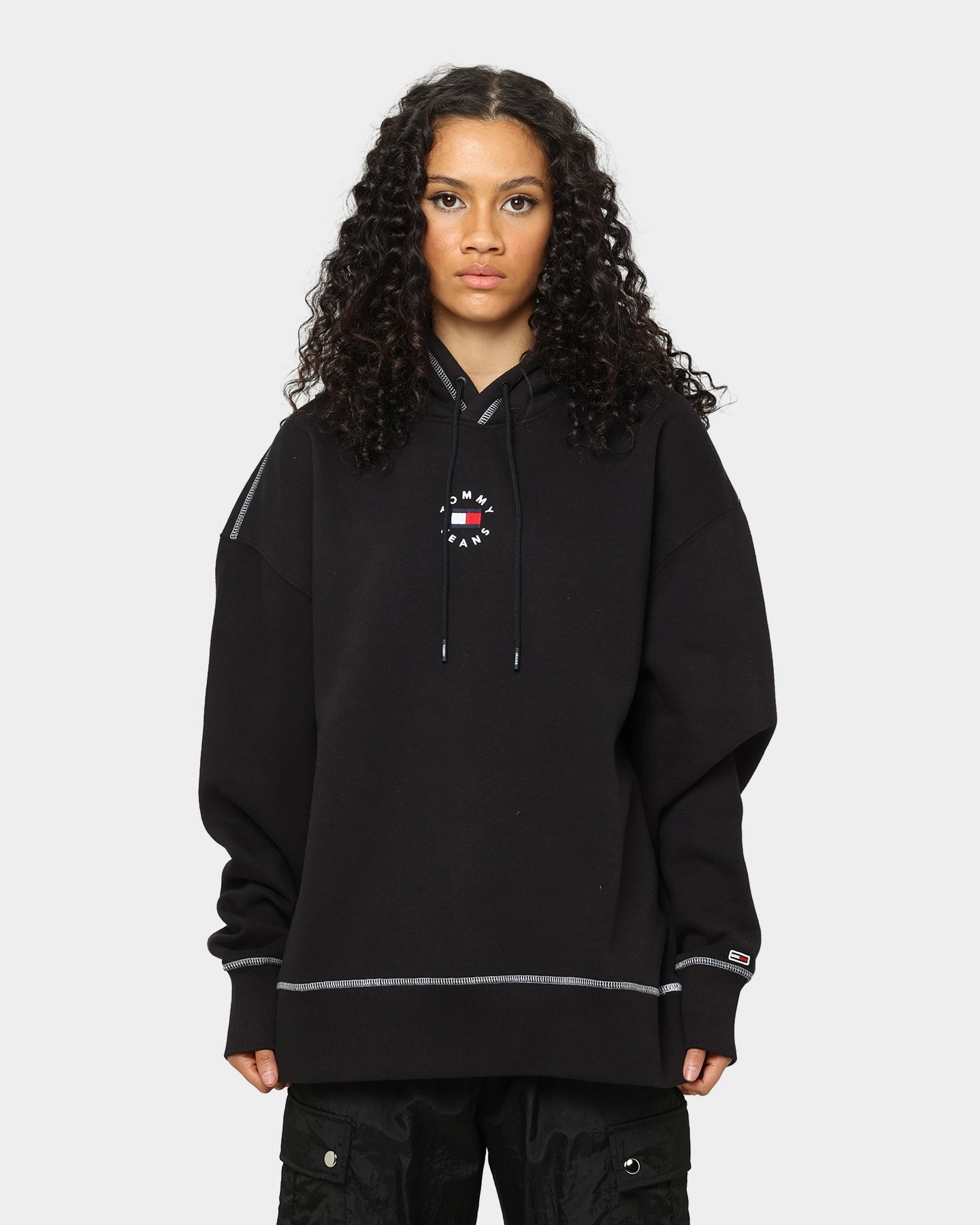 Tommy Jeans Tiny Tommy Circle Hoodie Black work event