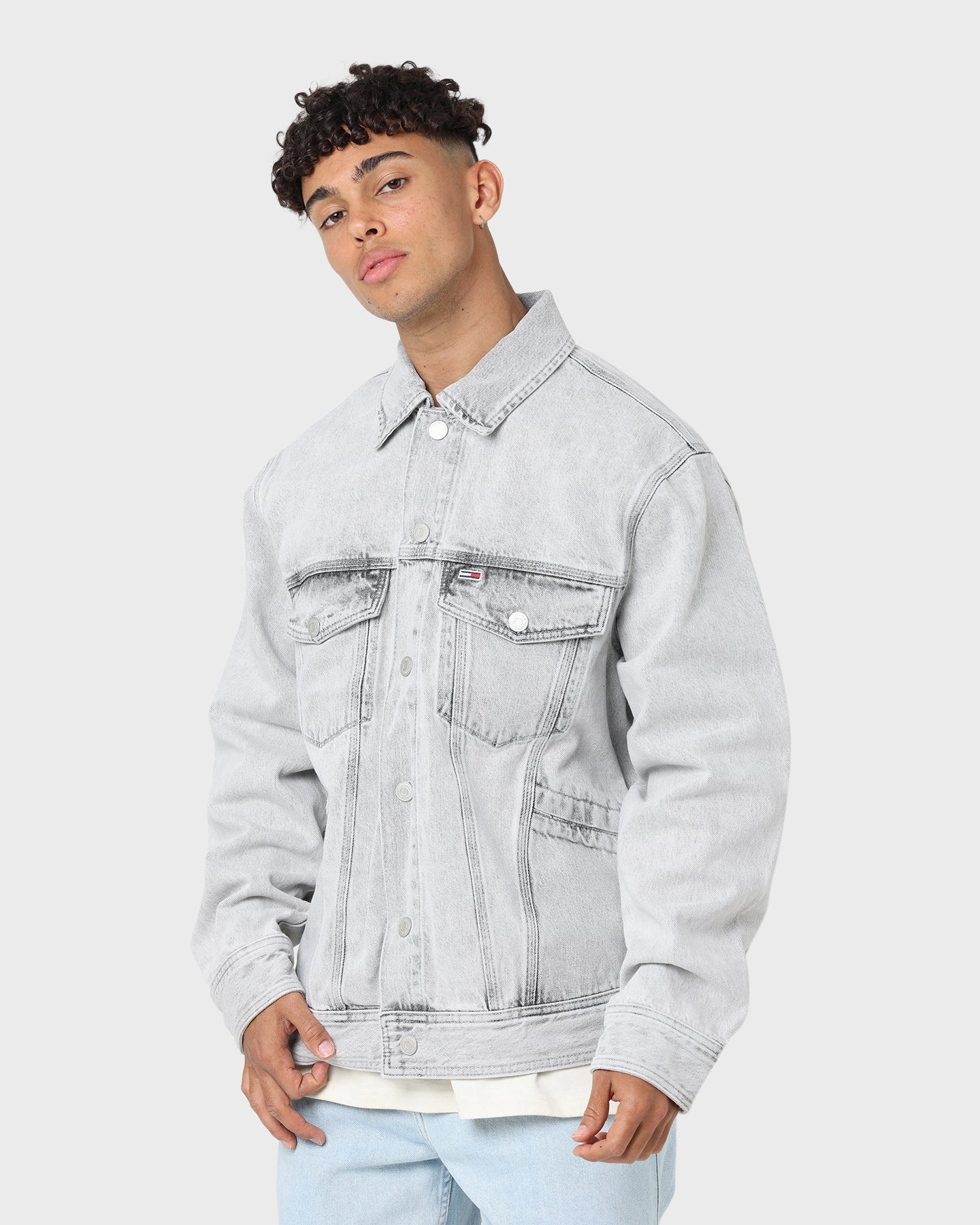 Patch Tommy Jeans TJ Archive Oversized Denim Jacket Denim Black