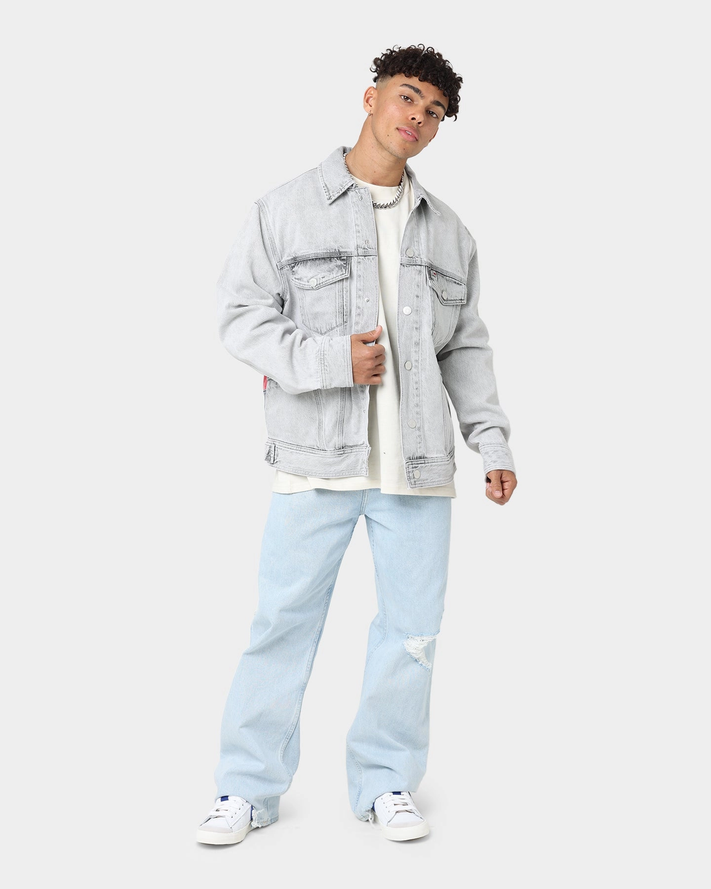 Tommy Jeans TJ Archive Oversized Denim Jacket Denim Black Odor Resistant Fabric summer season