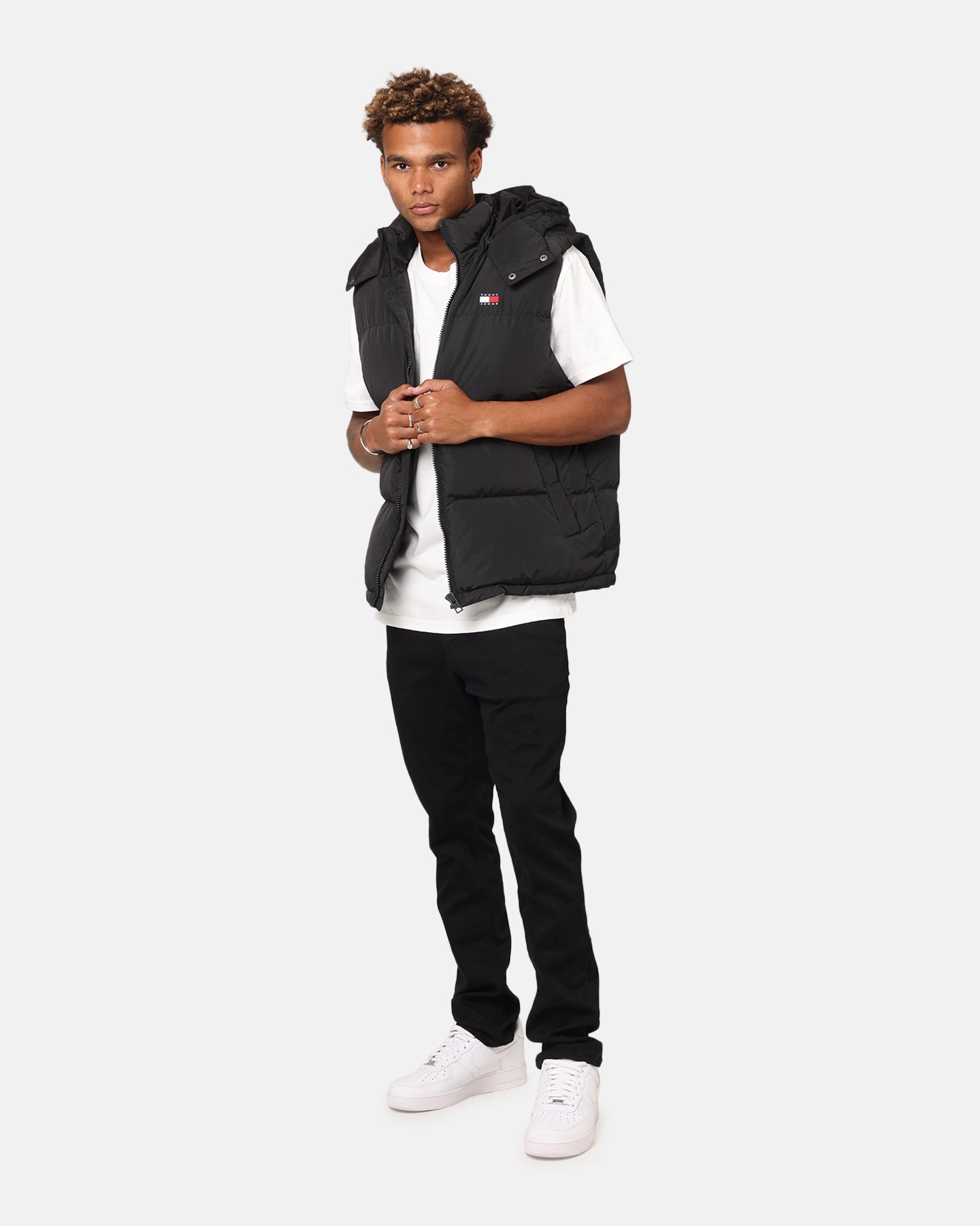 humid Grace Tommy Jeans TJM Alaska Vest Black