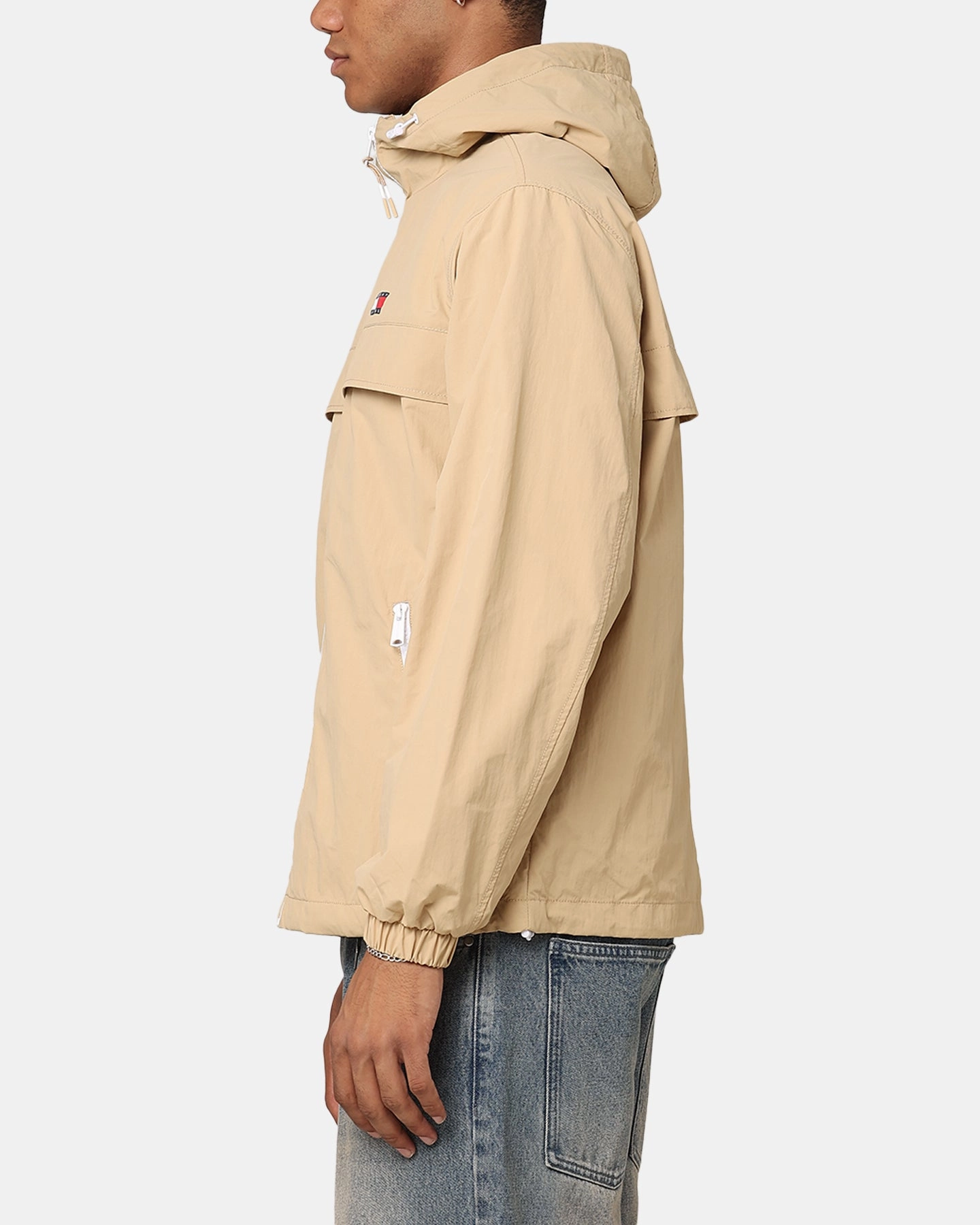Tommy Jeans TJM Chicago Windbreaker EXT Tawny Sand Breathable Layer