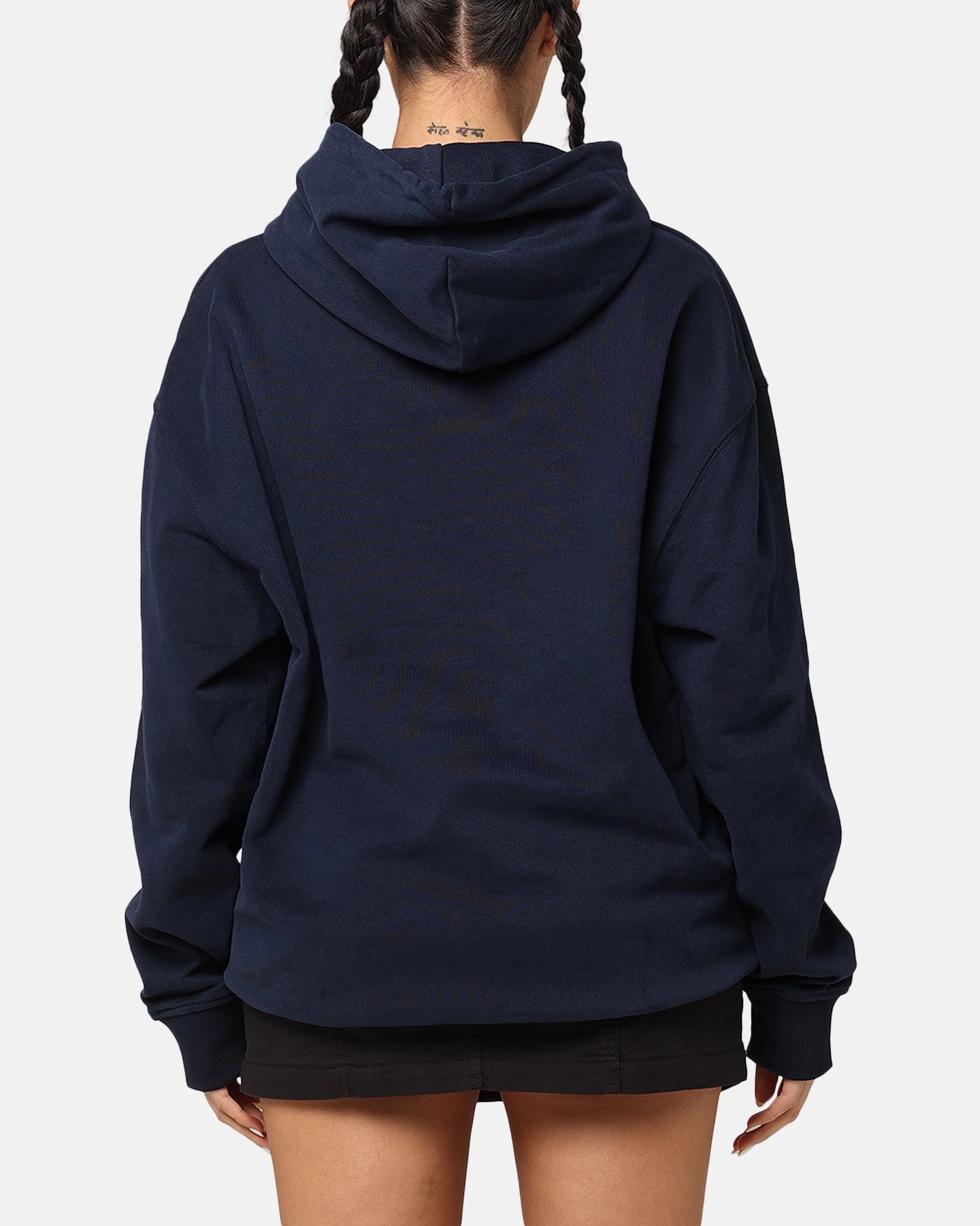 Tommy Jeans TJM Luxe Serif Relax Hoodie Dark Night Navy Lounging At Home Casual Fashion