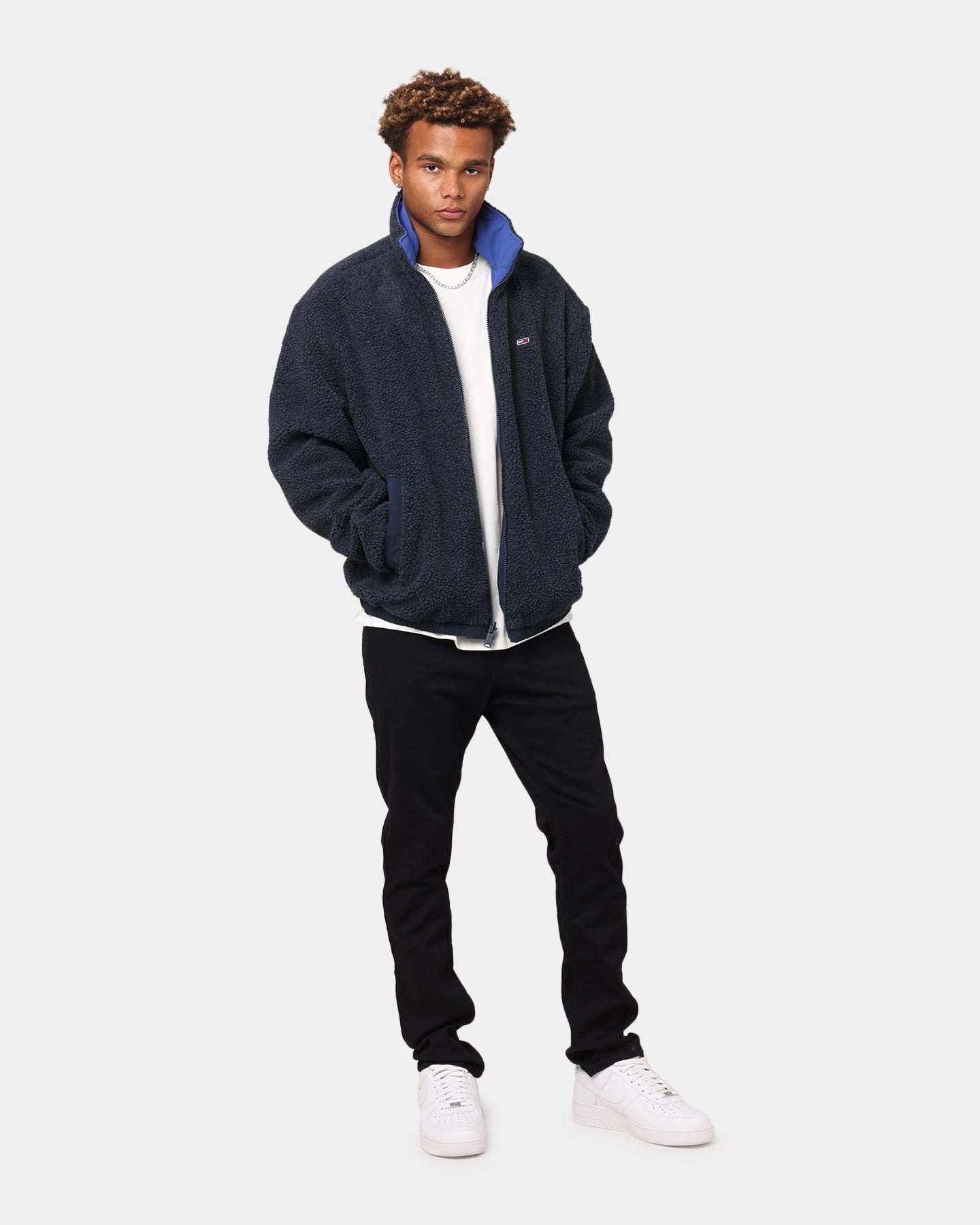 Tommy Jeans TJM Reversible Jacket Bright Blue campfire Easy Movement