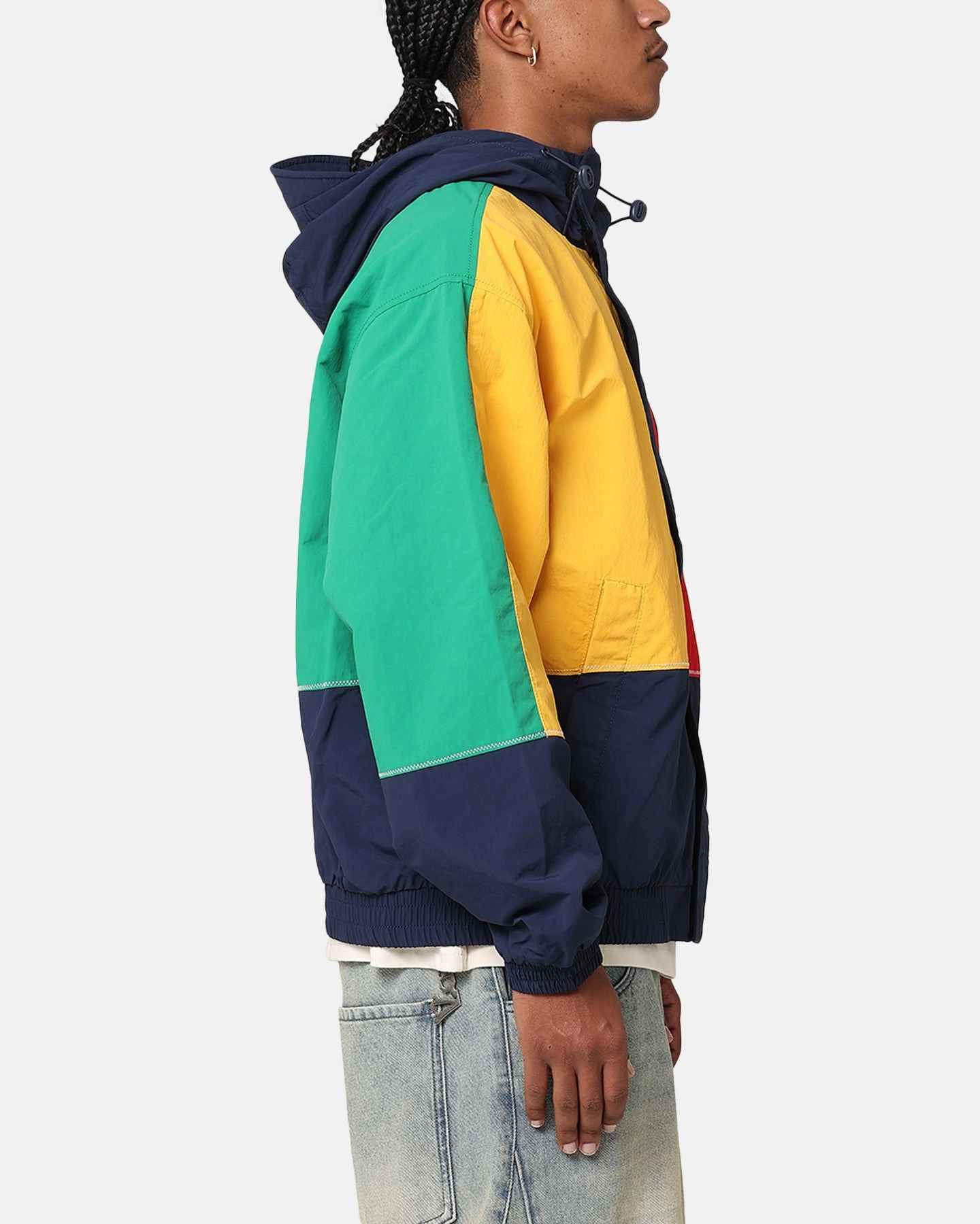 Wrinkle Resistant Material Windproof Shield Tommy Jeans TJU Archive Games Chicago Windbreaker Jacket Sport Navy/Multi