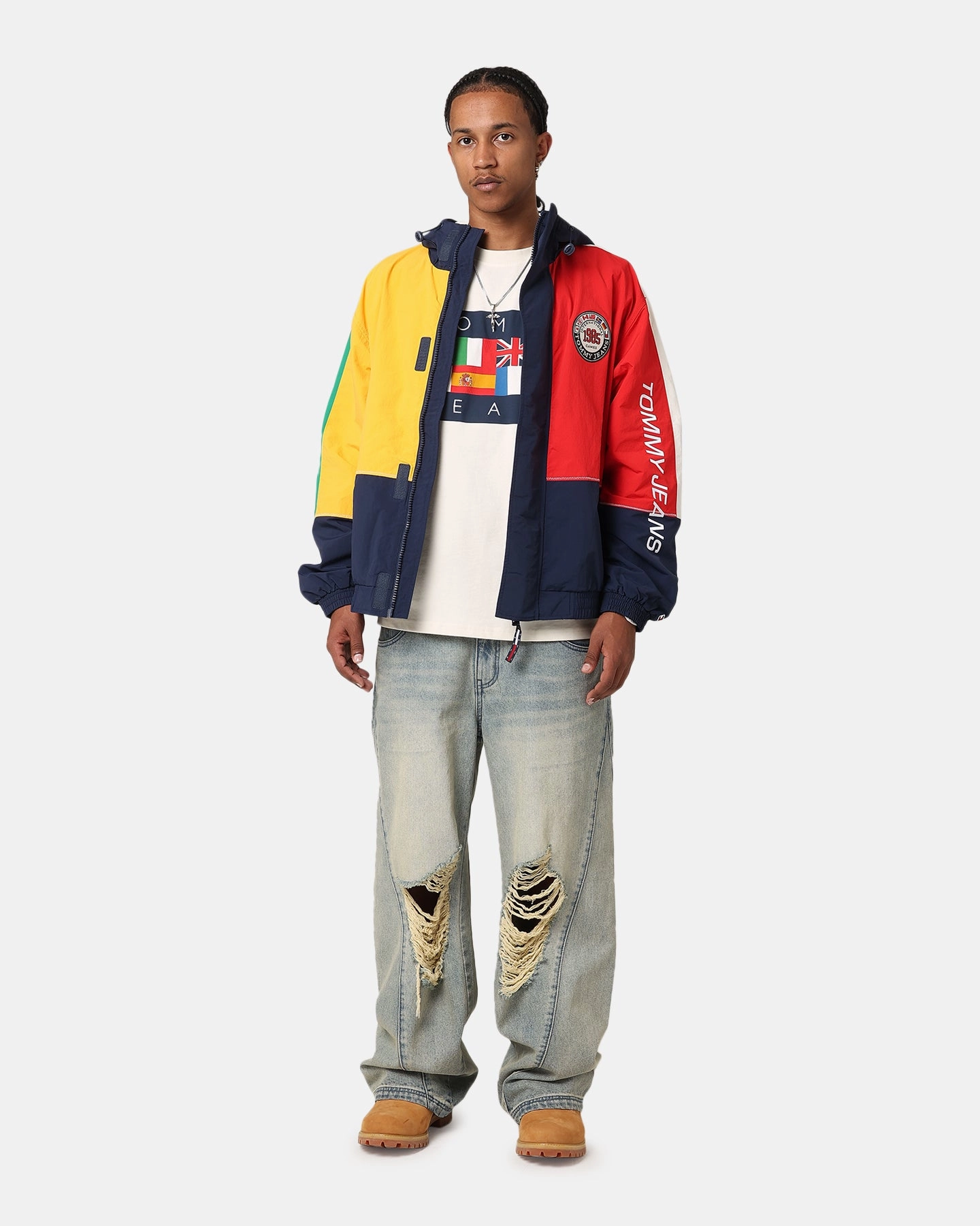 Tommy Jeans TJU Archive Games Chicago Windbreaker Jacket Sport Navy/Multi Analysis