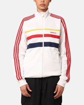 Compression Panels Skill Adidas First Track Jacket Cloud White