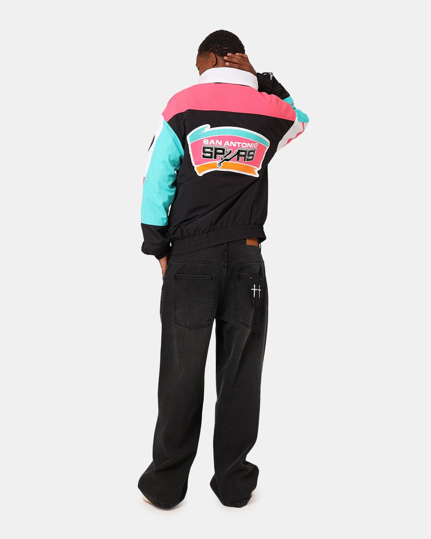 Travel-Ready Gear Mitchell & Ness San Antonio Spurs 'Spurs 2014 Champs' 25th Anniversary Jacket Multi