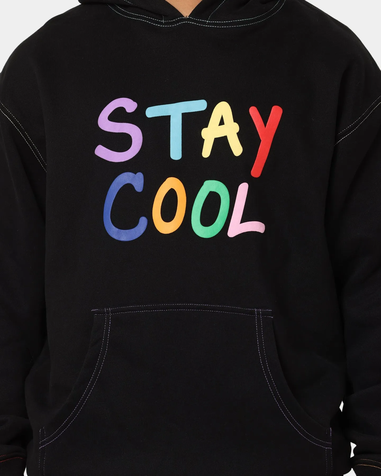 STAYCOOLNYC Puff Paint Hoodie Black Weekend Wear