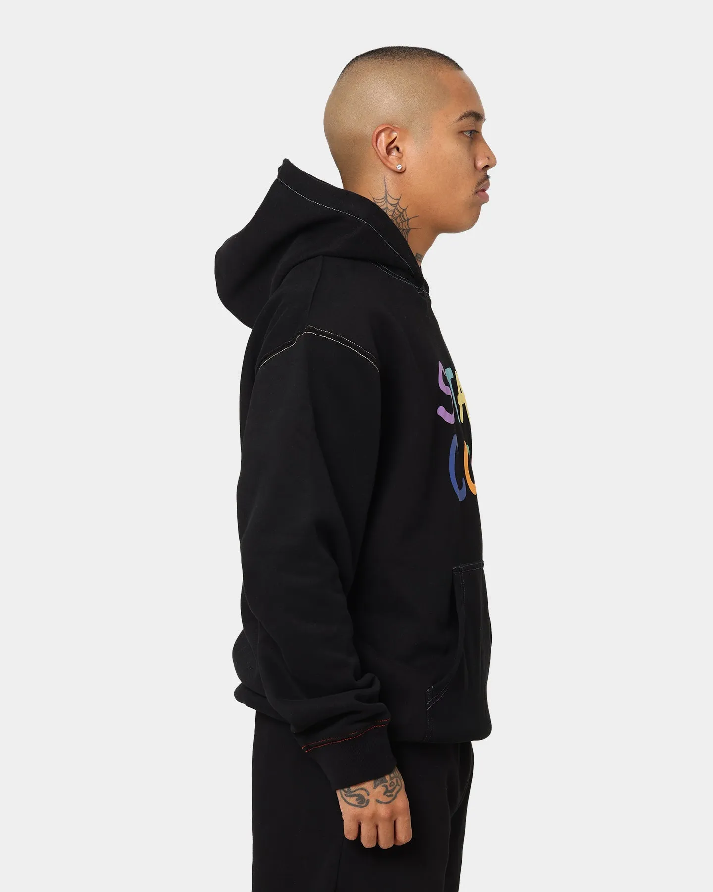 Cowboy STAYCOOLNYC Puff Paint Hoodie Black
