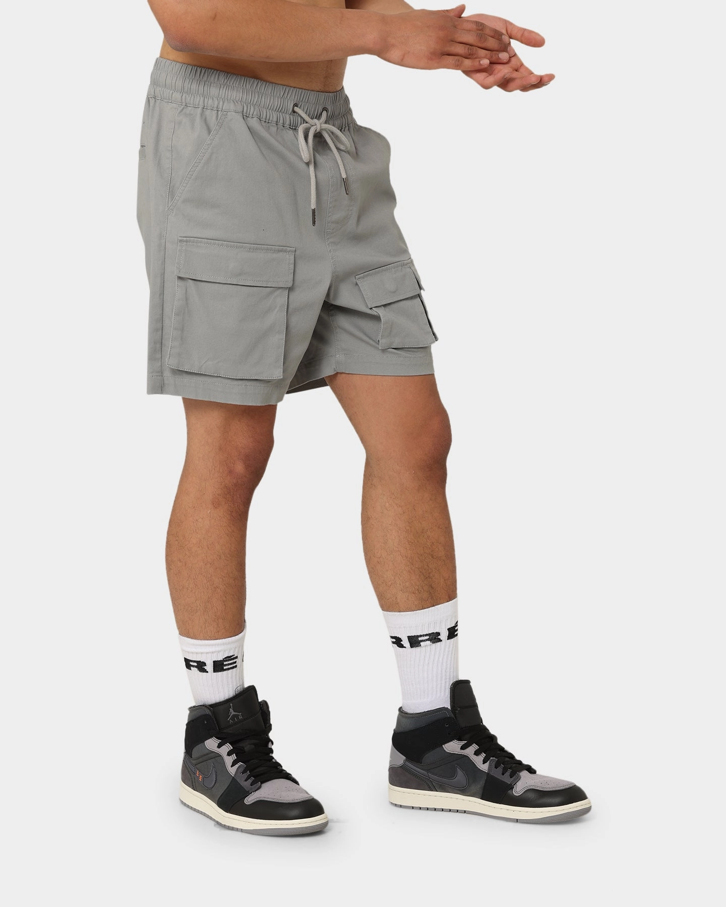 Carr?? Construct Cargo Shorts Grey Wrinkle Free Weave Travel Ready