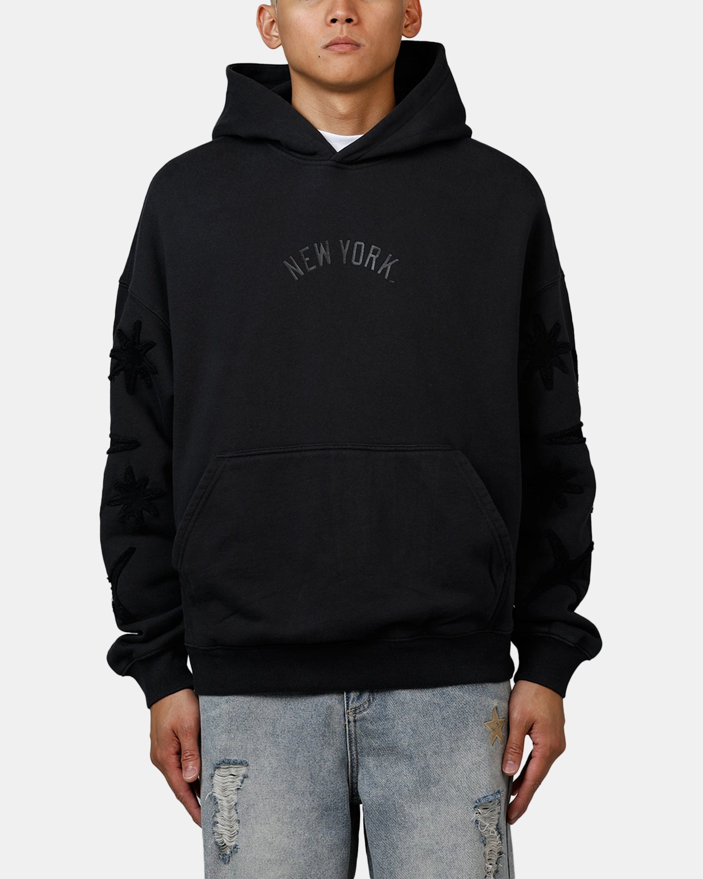 Mitchell & Ness New York Yankees Starburst Hoodie Faded Black Martial-arts