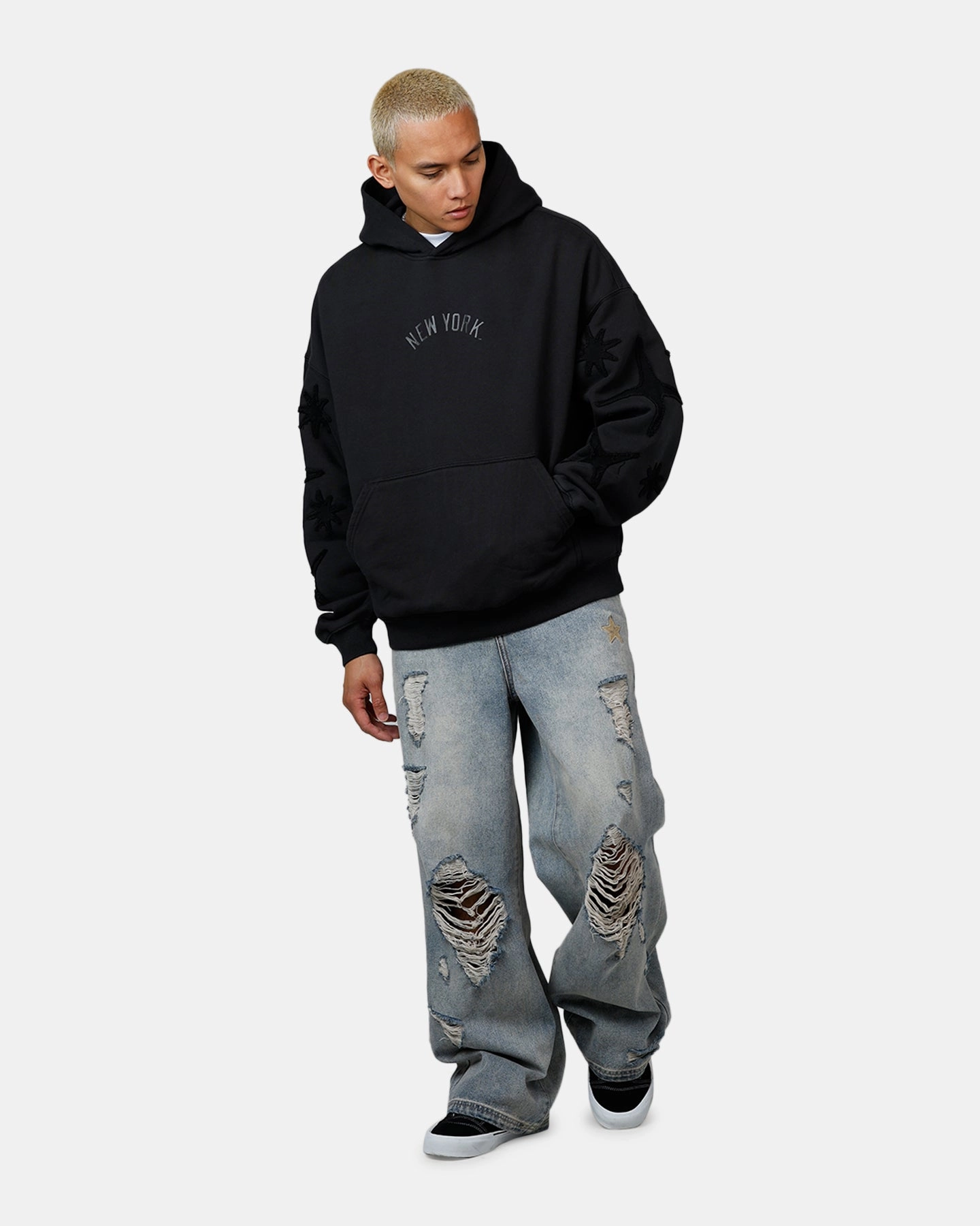 Surprise Altruism Mitchell & Ness New York Yankees Starburst Hoodie Faded Black