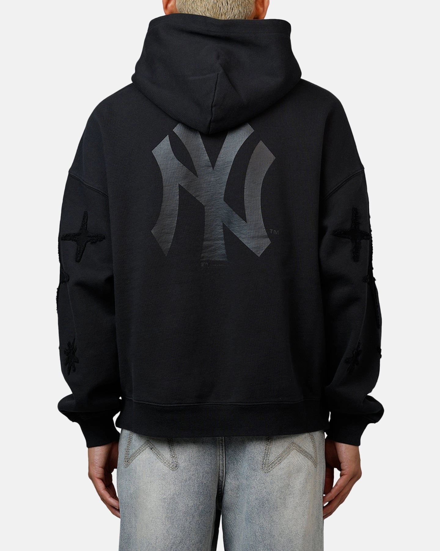 Mitchell & Ness New York Yankees Starburst Hoodie Faded Black Grow Tolerance