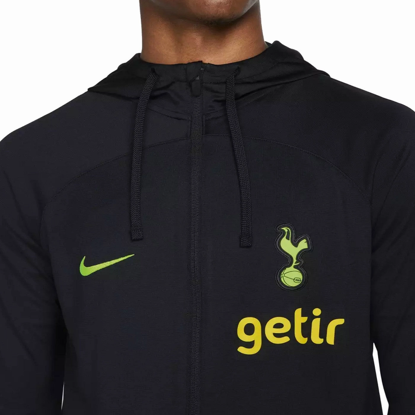 VentilationPanels Flexible Waistband Tottenham Hotspur black hooded presentation tracksuit 2022/23 - Nike