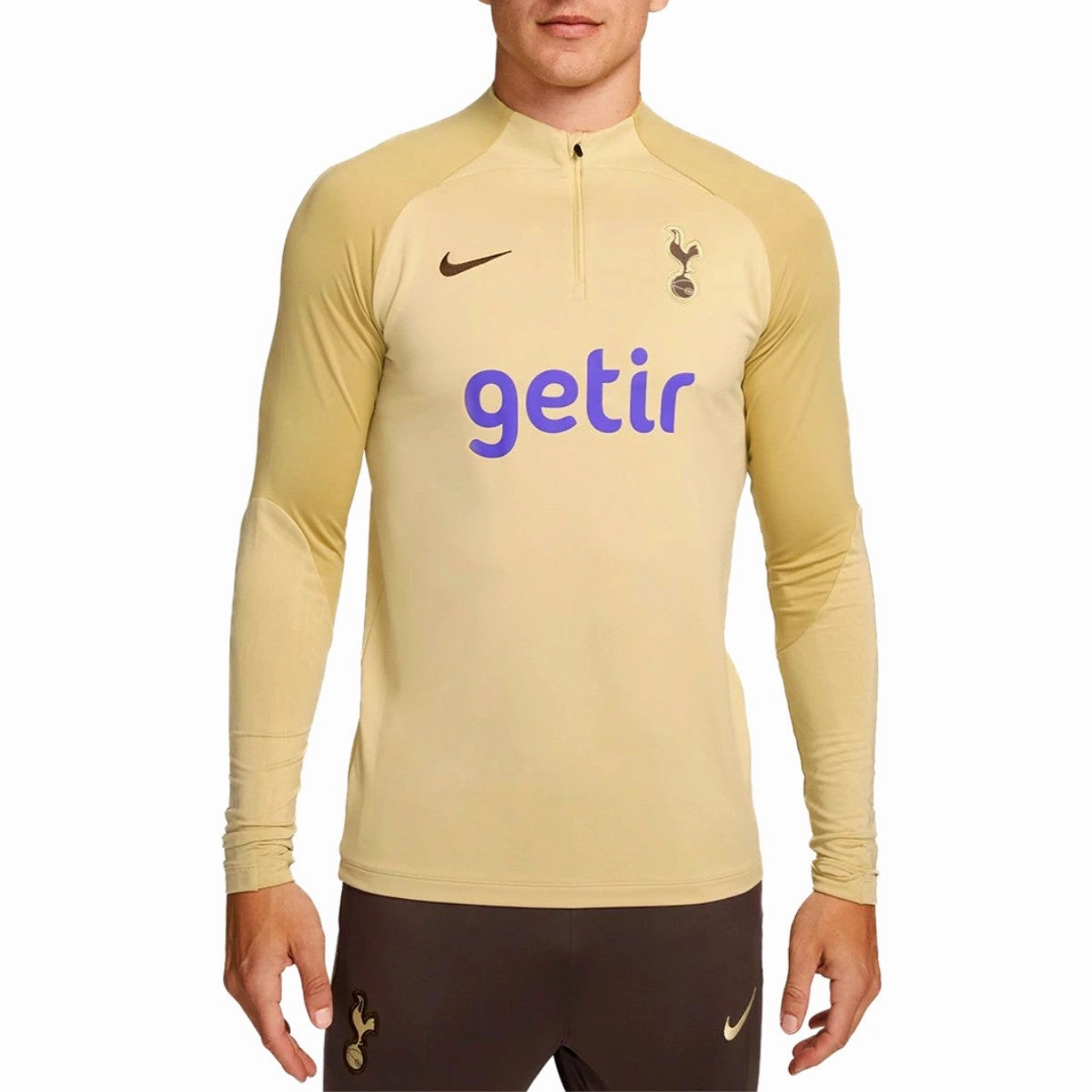 QuickDry Active Fabric ShockAbsorbing Padding Tottenham Hotspur gold/maroon training technical tracksuit 2023/24 - Nike