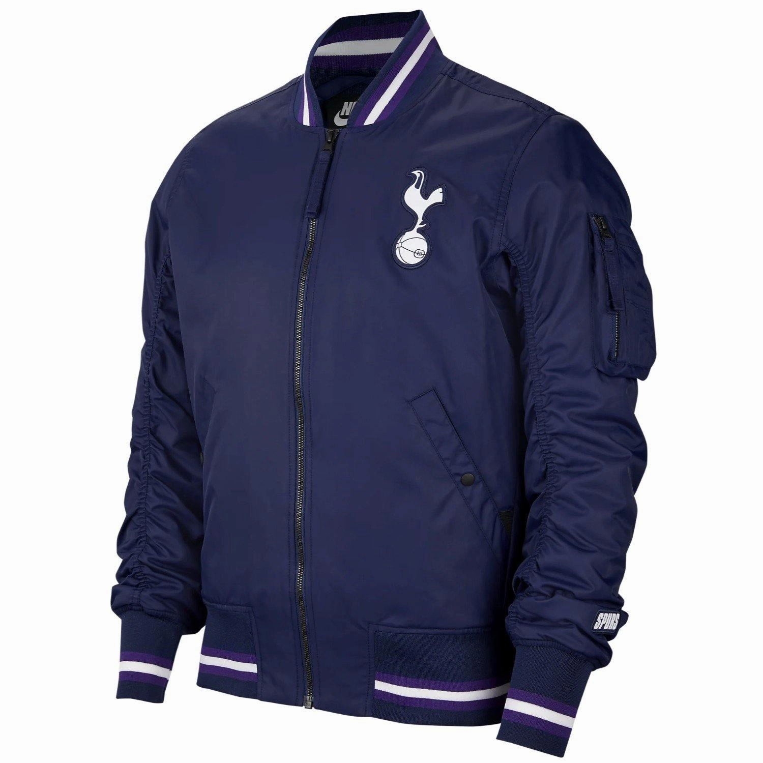 Reinforced Seams Tottenham Hotspur soccer woven bomber jacket 2019/20 - Nike