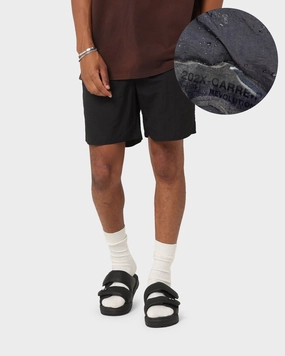 Carre Water Short Black Wide Leg Silhouette Board shorts