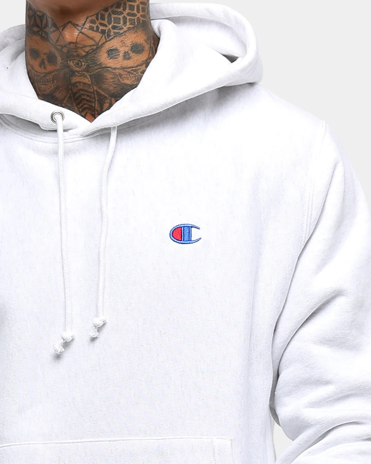 Breathable Mesh Panels Cool Fit Champion Rev Weave Hoodie Silver