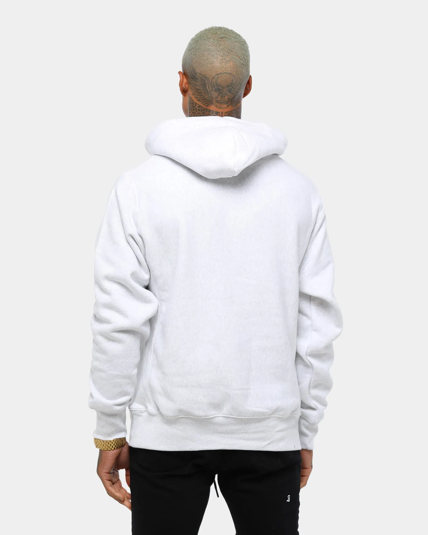 Champion Rev Weave Hoodie Silver runner