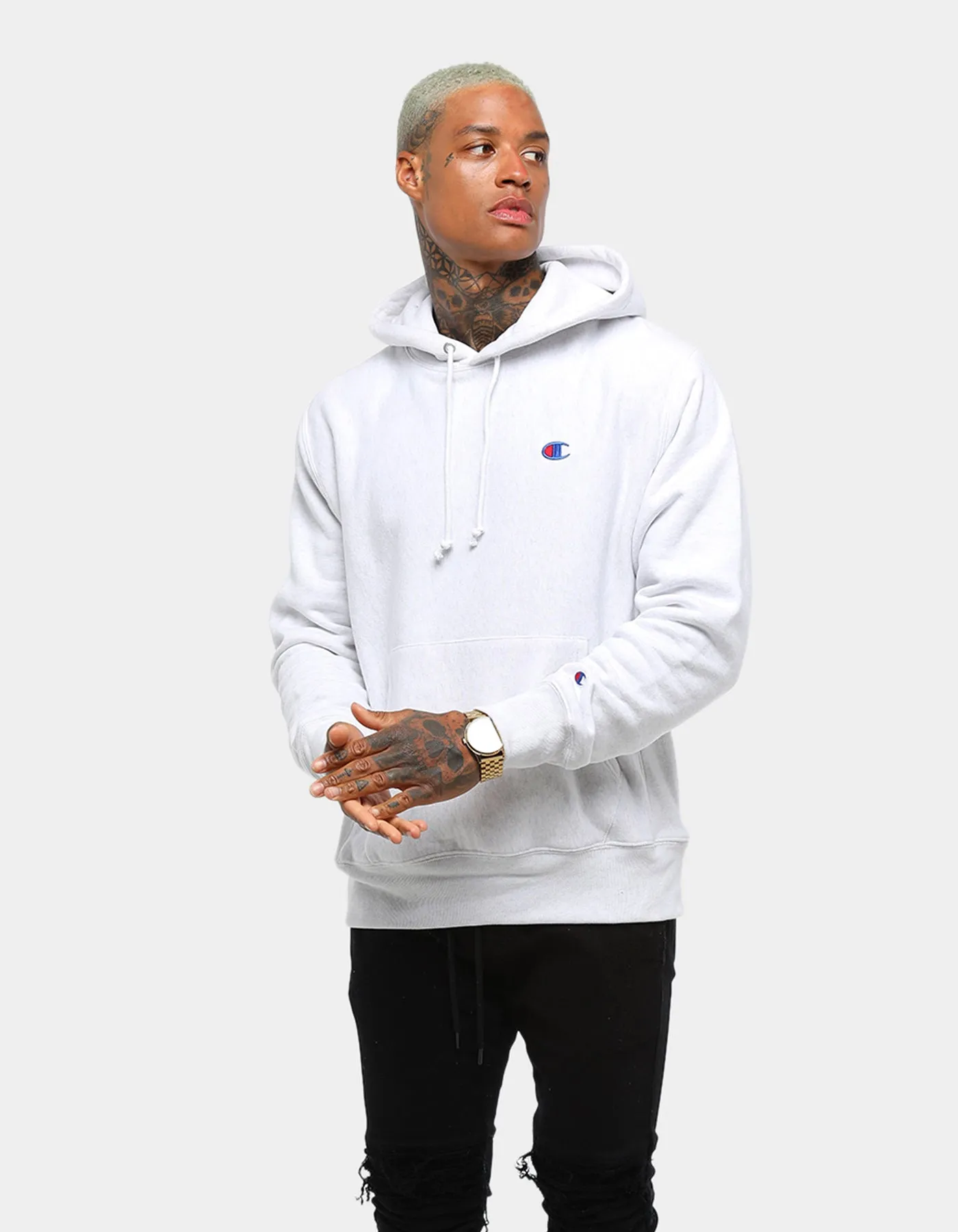 Slide Software Champion Rev Weave Hoodie Silver