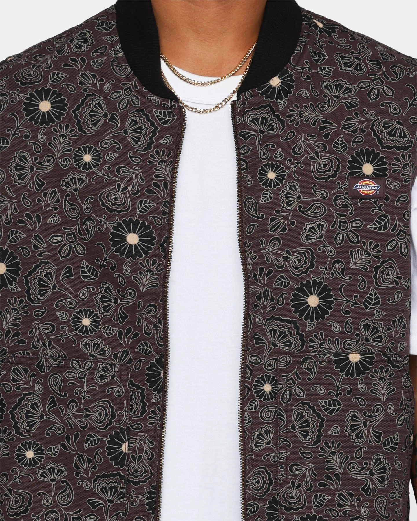 Dickies Ellis Floral Vest Floral FoldableDesign Card