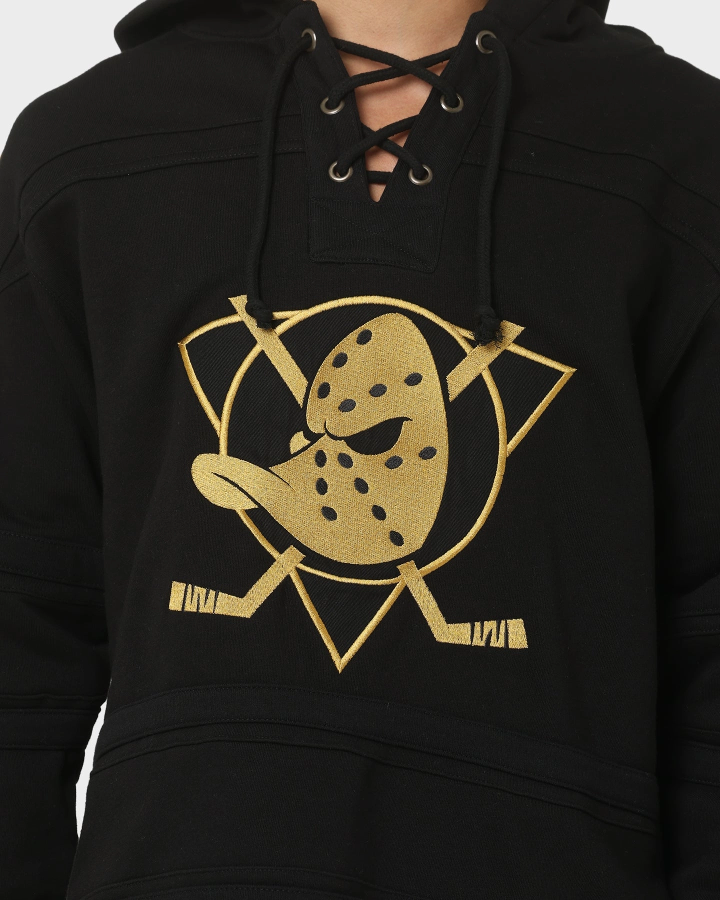 47 Brand Anaheim Ducks Superior Lacer Hoodie Black/Gold Opinion