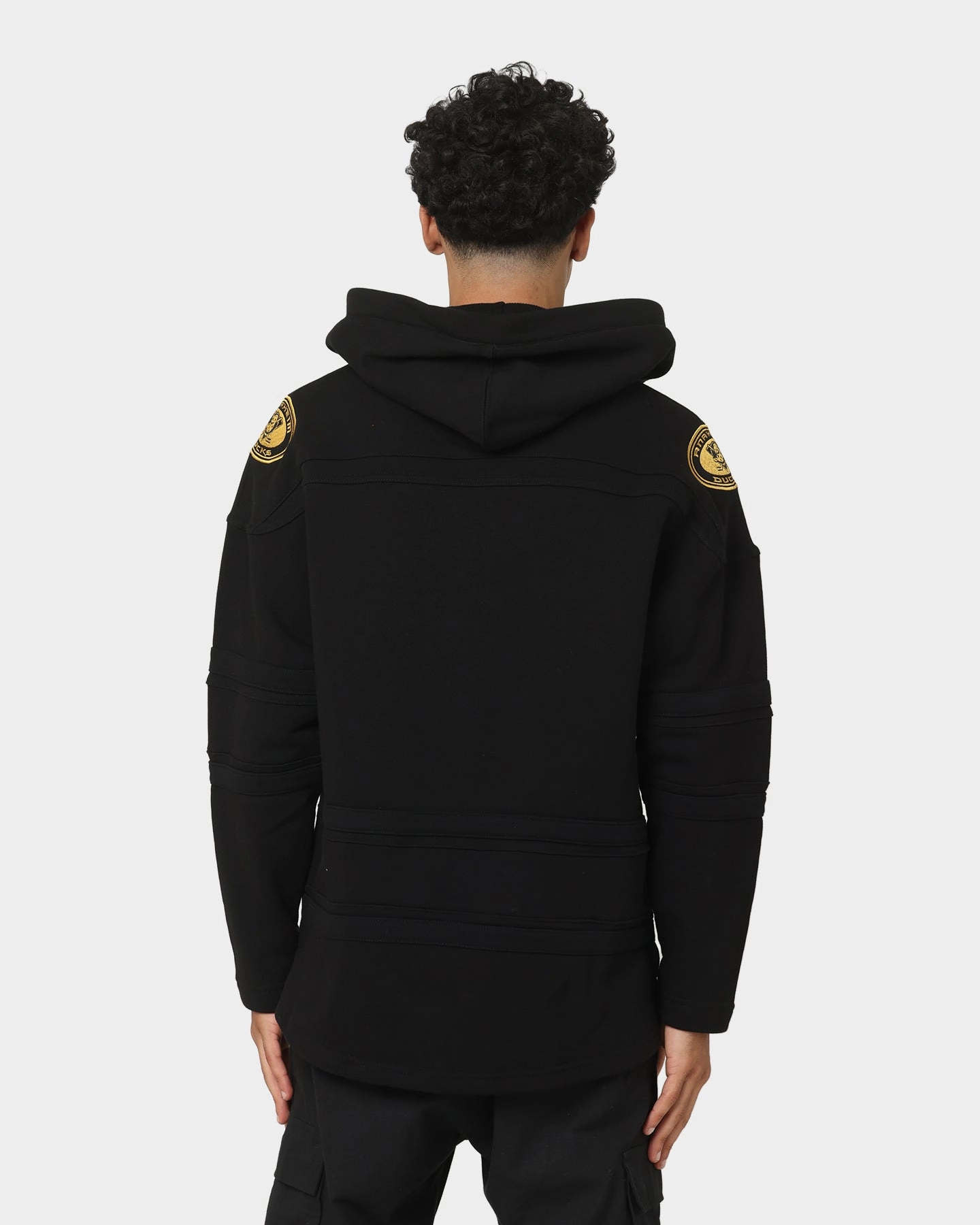 Flexible Layering suitable for solo travel 47 Brand Anaheim Ducks Superior Lacer Hoodie Black/Gold