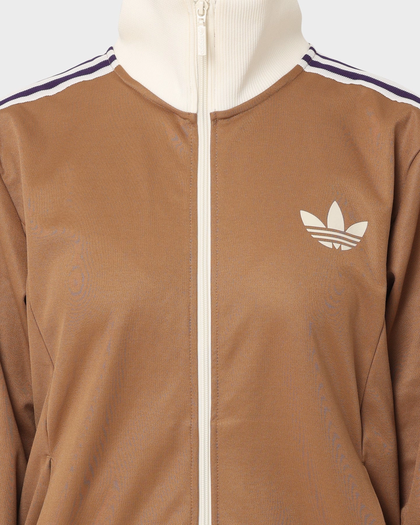 Possibility Adidas Adicolor Poly TT Jacket Brown Desert