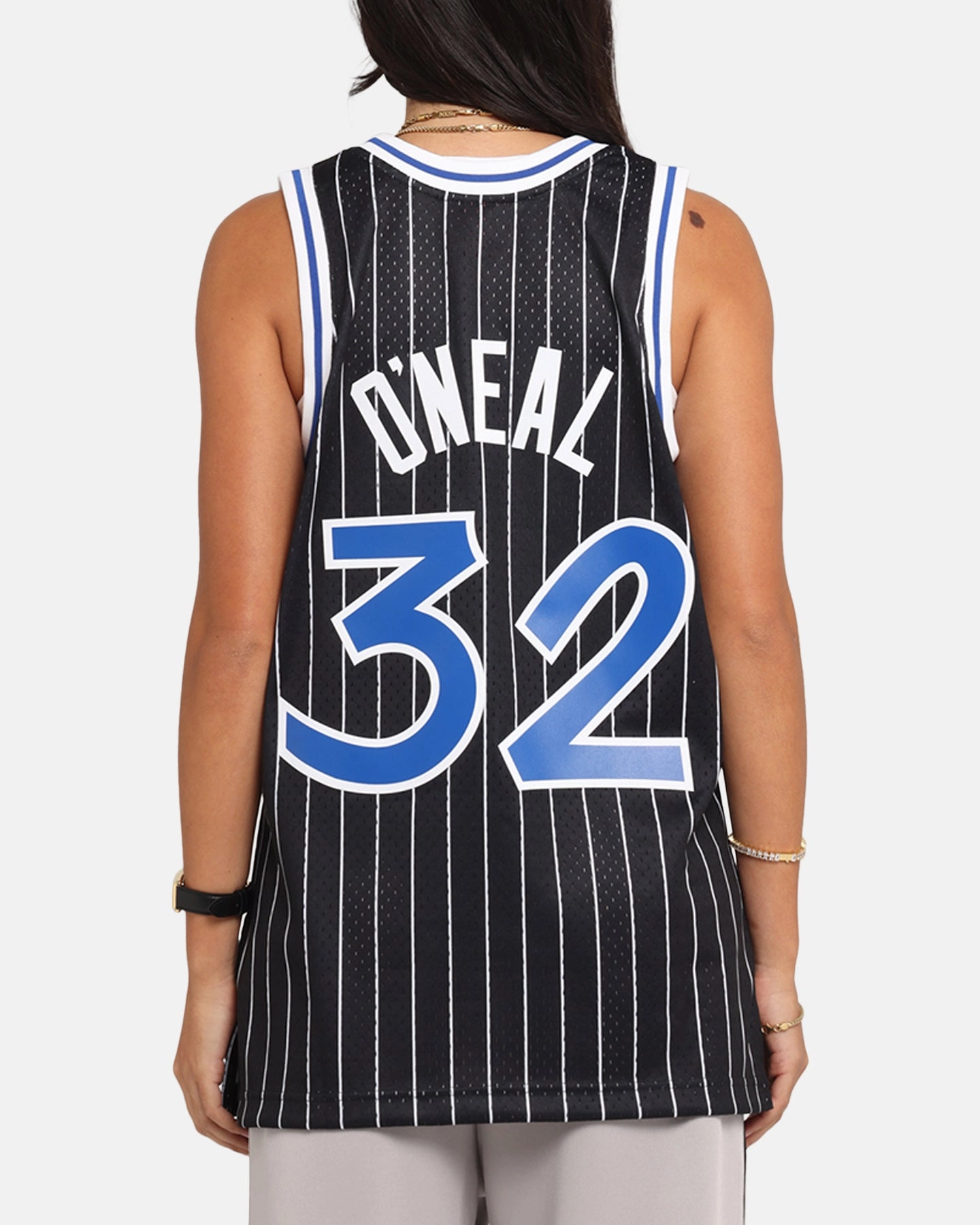 Urban Flexible Layer Ready Mitchell & Ness Orlando Magic Shaquille O'Neal '94-'95 #32 Alternate Swingman Jersey Black/White