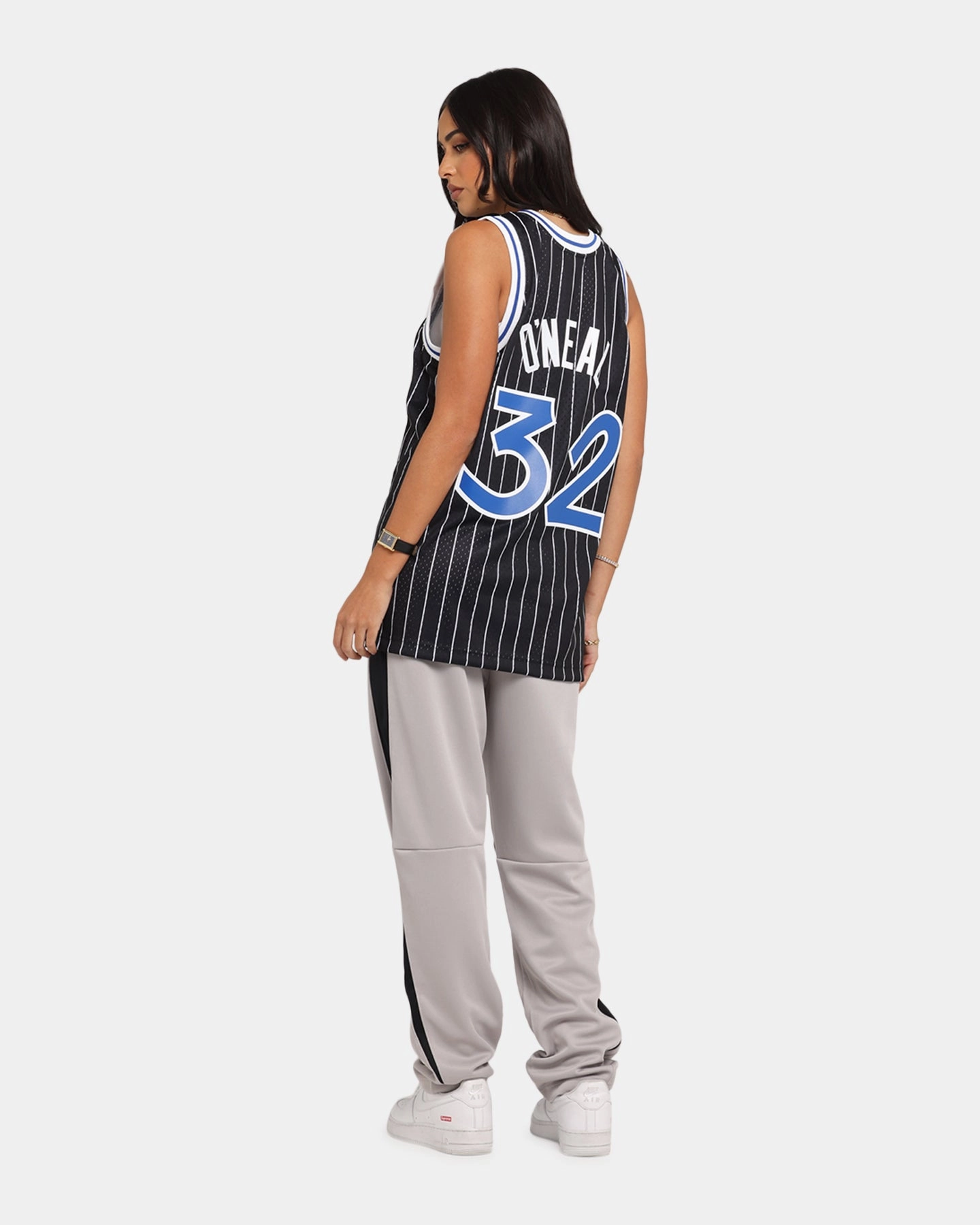 machine washable material Mitchell & Ness Orlando Magic Shaquille O'Neal '94-'95 #32 Alternate Swingman Jersey Black/White