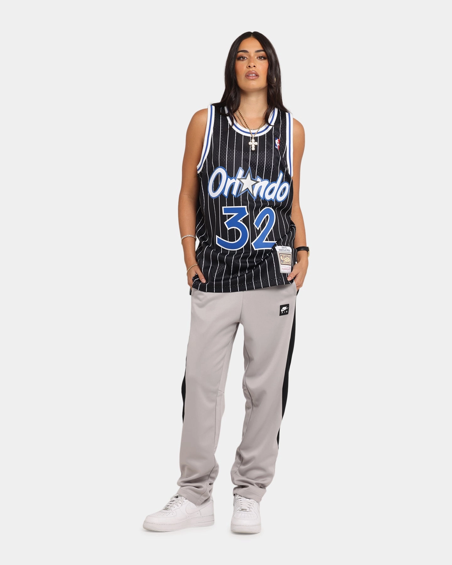 Mitchell & Ness Orlando Magic Shaquille O'Neal '94-'95 #32 Alternate Swingman Jersey Black/White Body Mapped Vent Zones