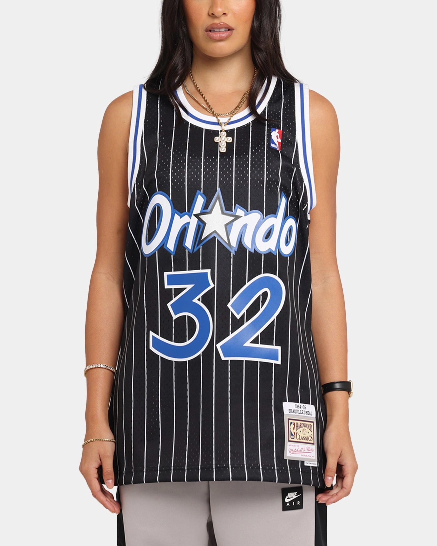 Long service life Mitchell & Ness Orlando Magic Shaquille O'Neal '94-'95 #32 Alternate Swingman Jersey Black/White