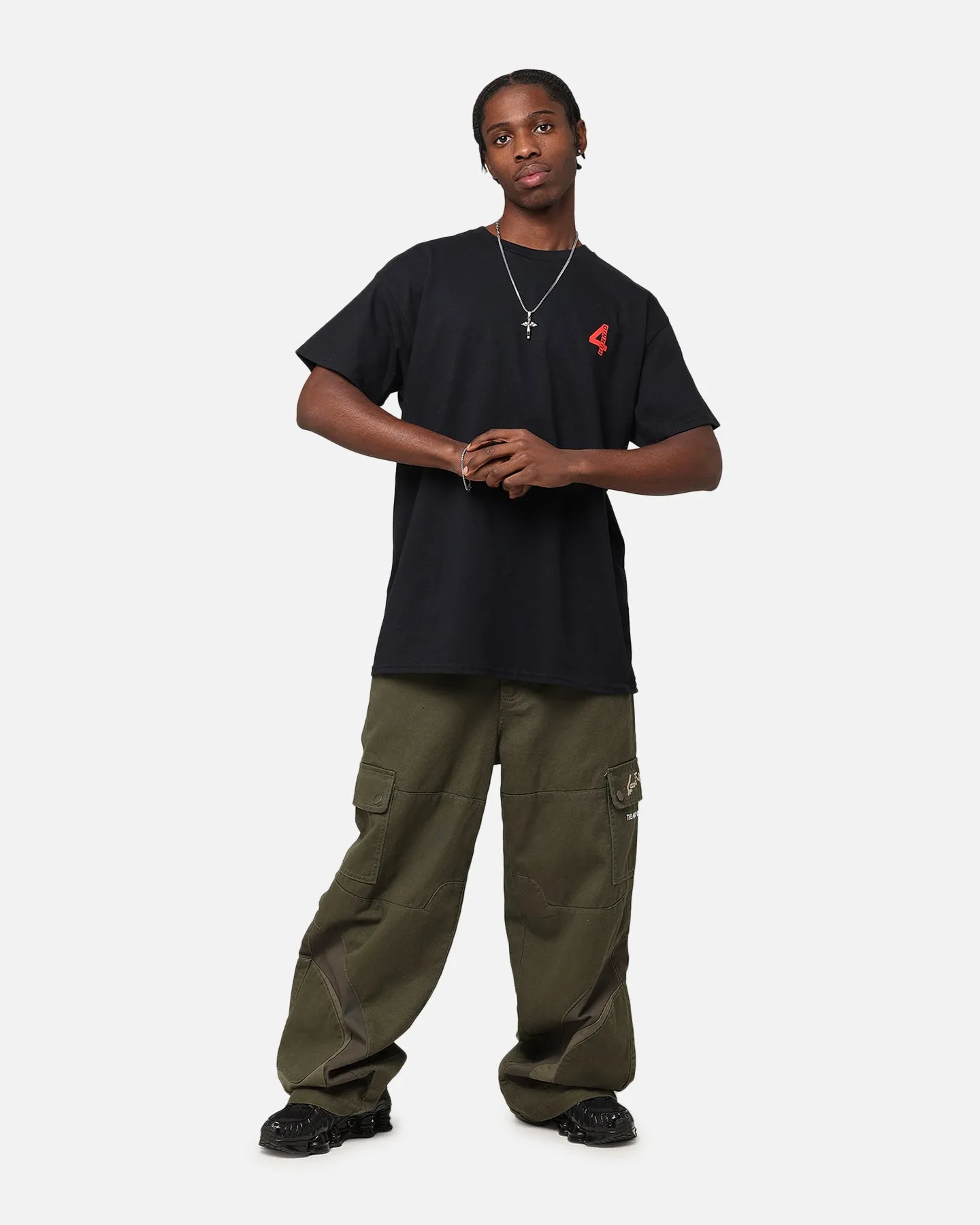 Jungle Tapered Silhouette 4HUNNID Good Sex T-Shirt Black