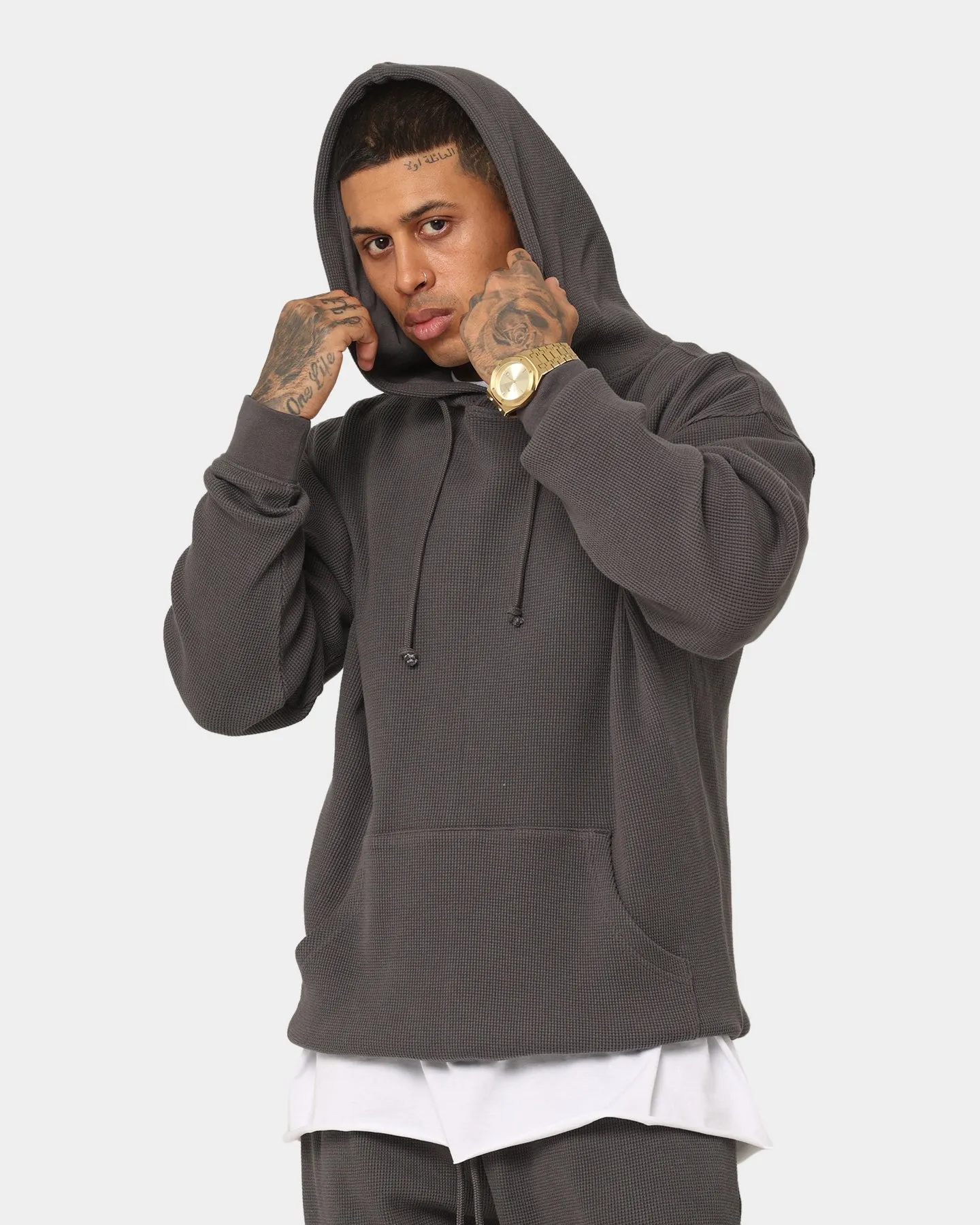 coordinating piece Skill Saint Morta Waffle Hoodie V2 Slate