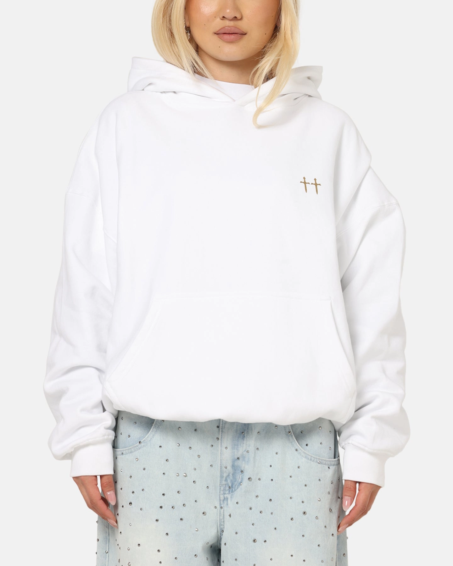 Fox like Saint Morta Studios Boxy Hoodie White