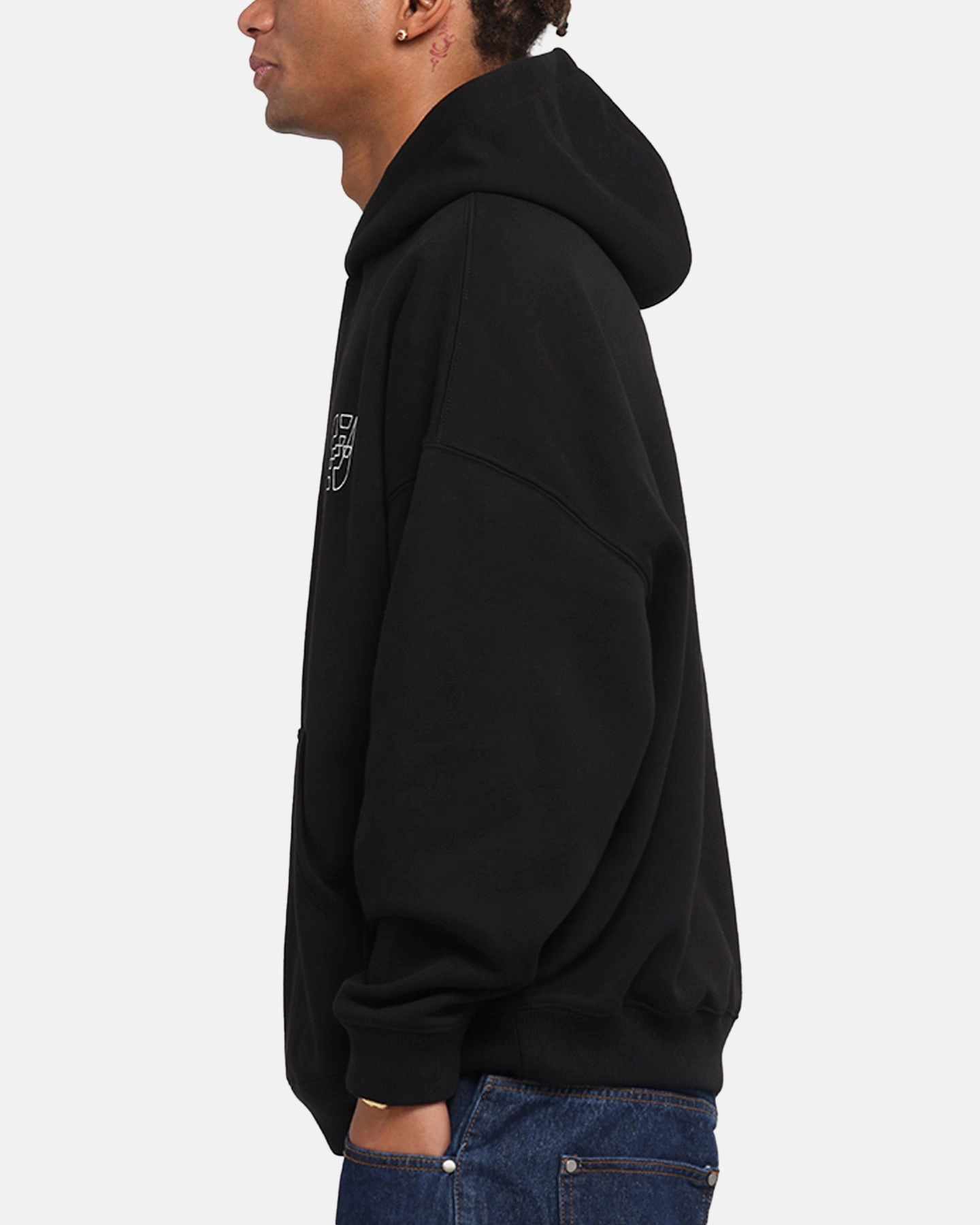 Fox like Stretchable Material The Anti Order Arcade Boxy Hoodie Black