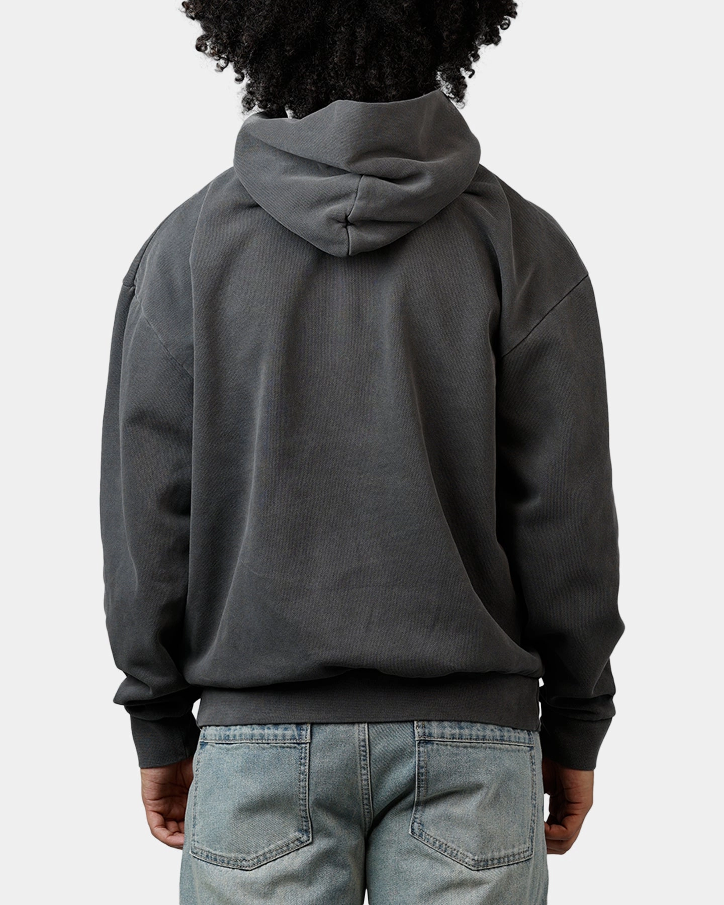 Climb Market Hockey Bear Hoodie Washed Black