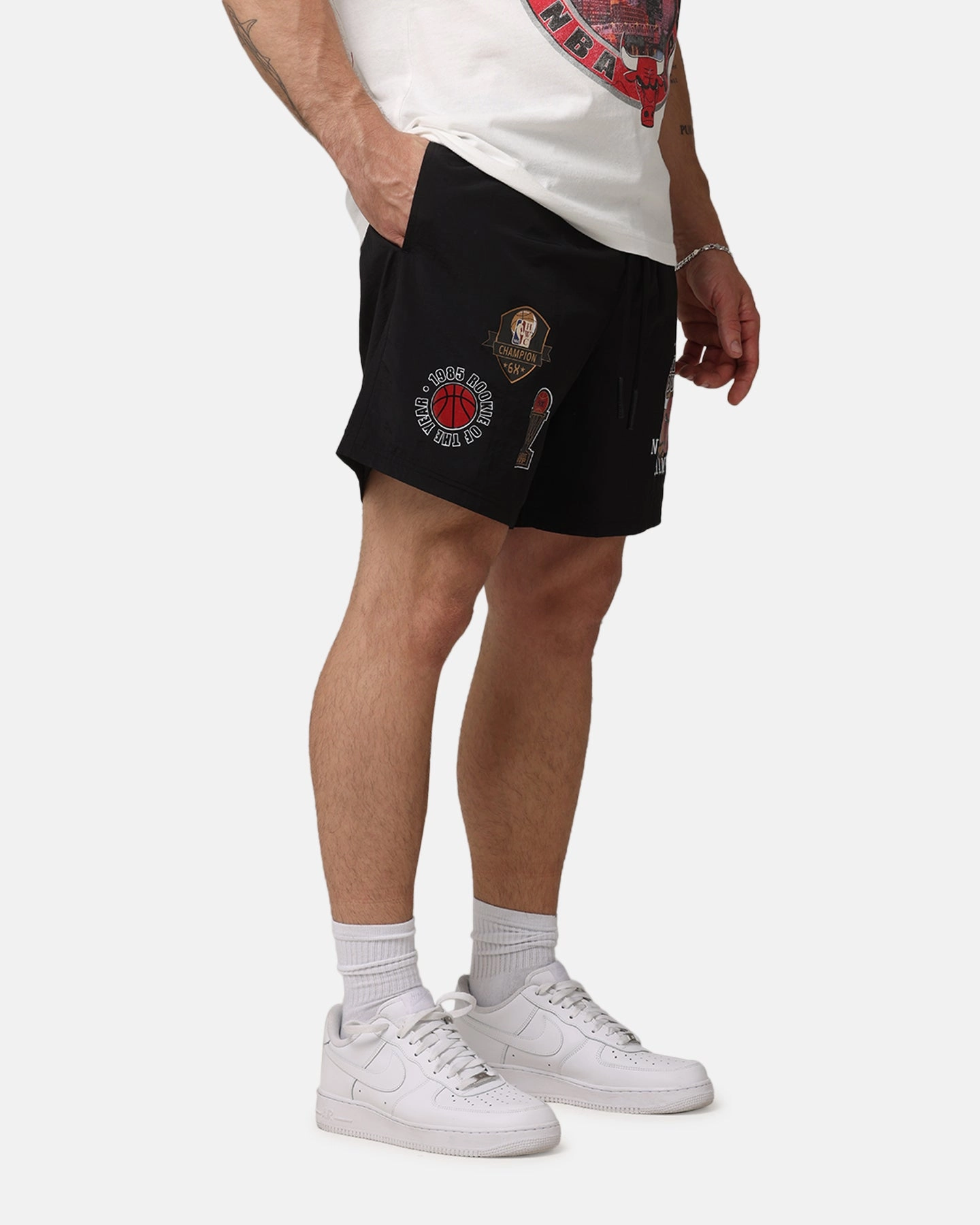 Functional Design Mitchell & Ness Chicago Bulls Champs Nylon Shorts Black