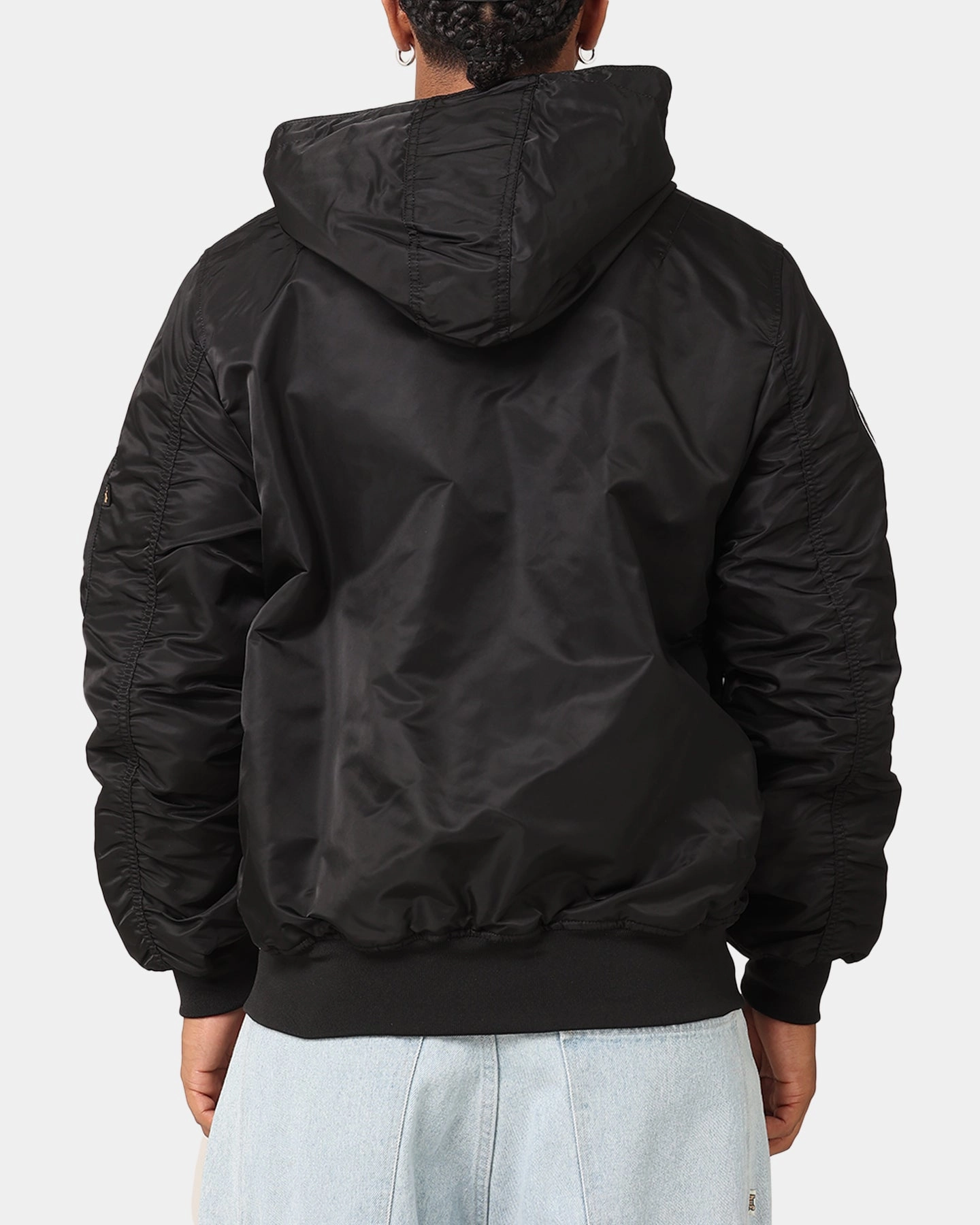 New Era Las Vegas Raiders Alpha Industries L-2B Hooded Bomber Jacket Black All Weather Versatility artists
